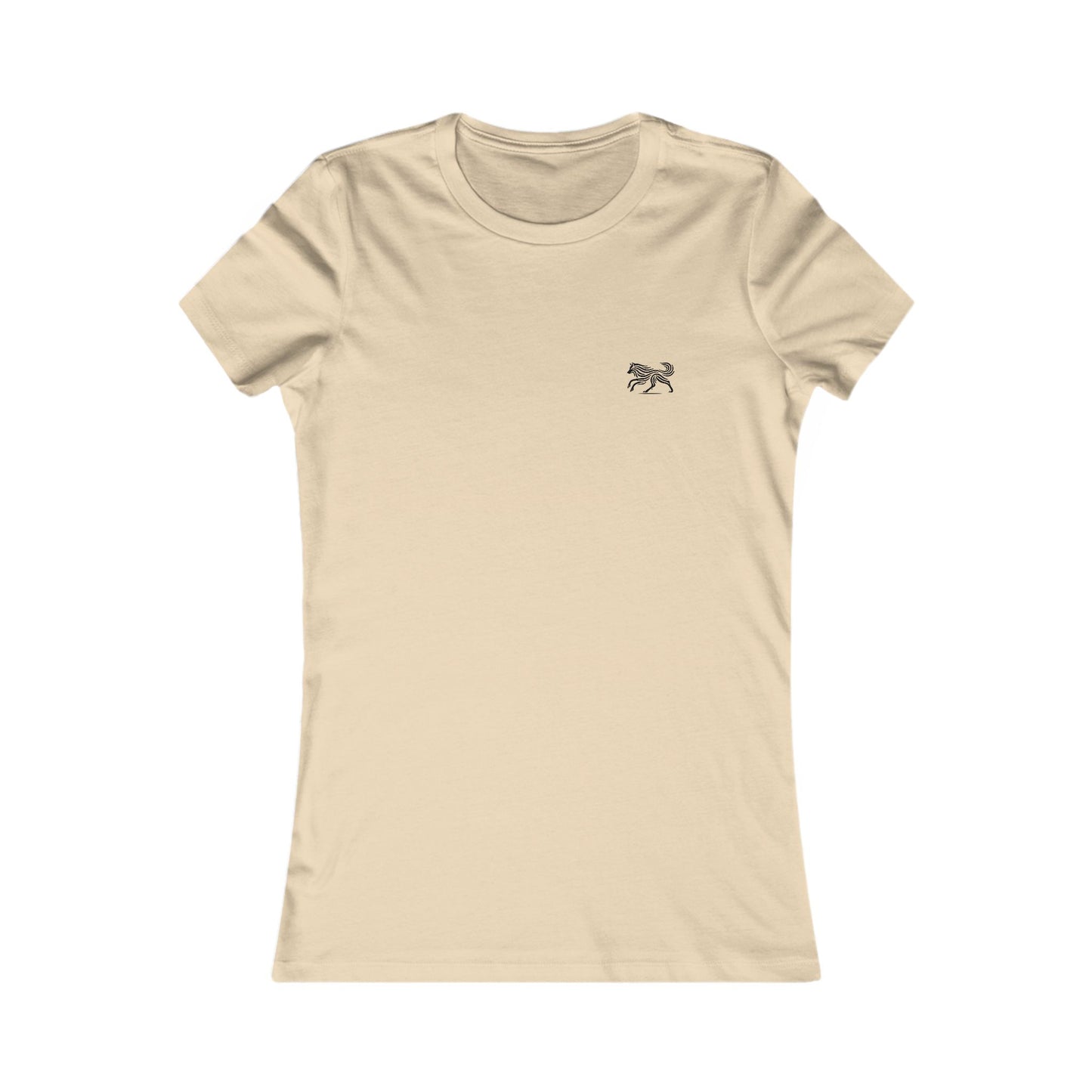 T-shirt minimaliste scandinave WOLF pour femme – Tenue décontractée au quotidien