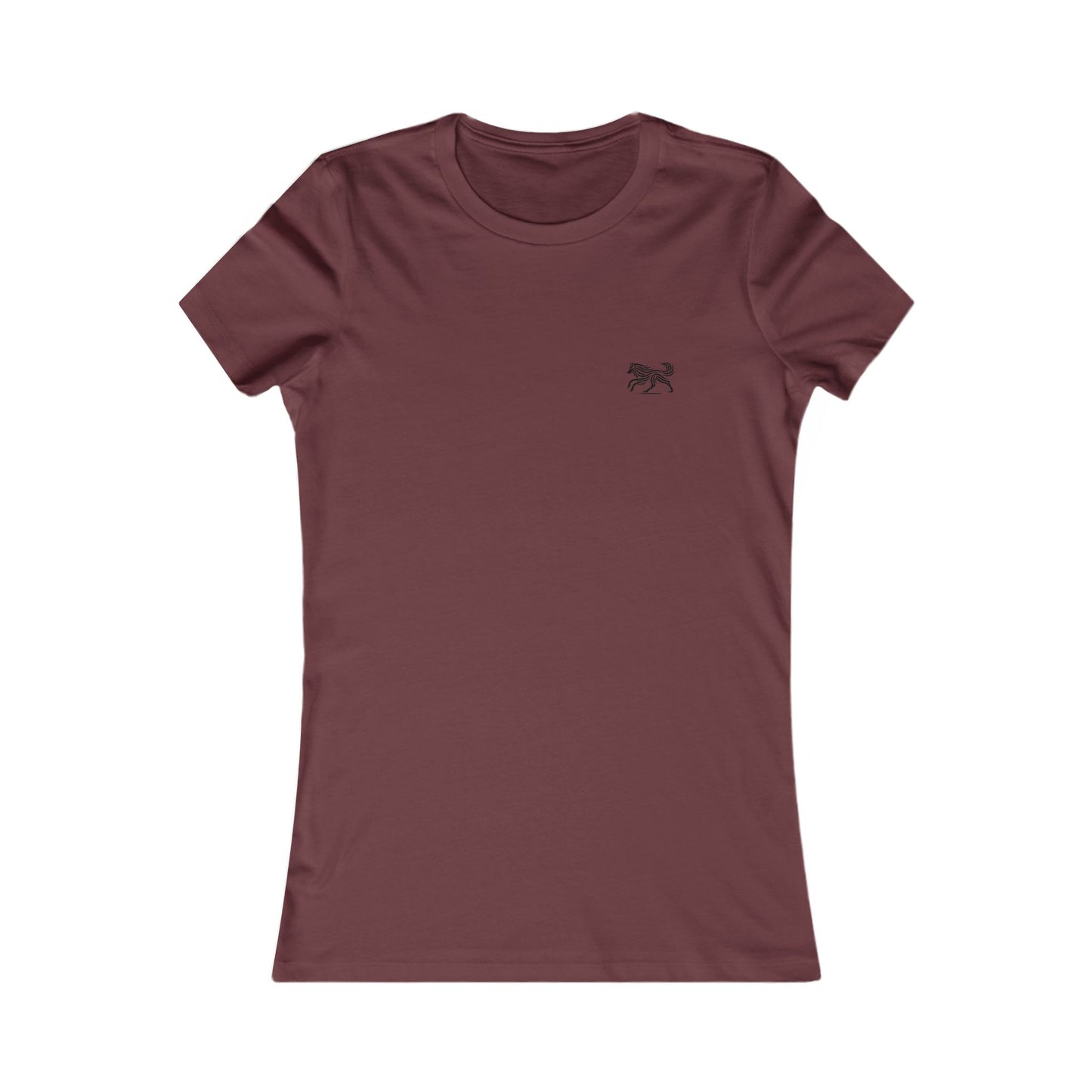 T-shirt minimaliste scandinave WOLF pour femme – Tenue décontractée au quotidien