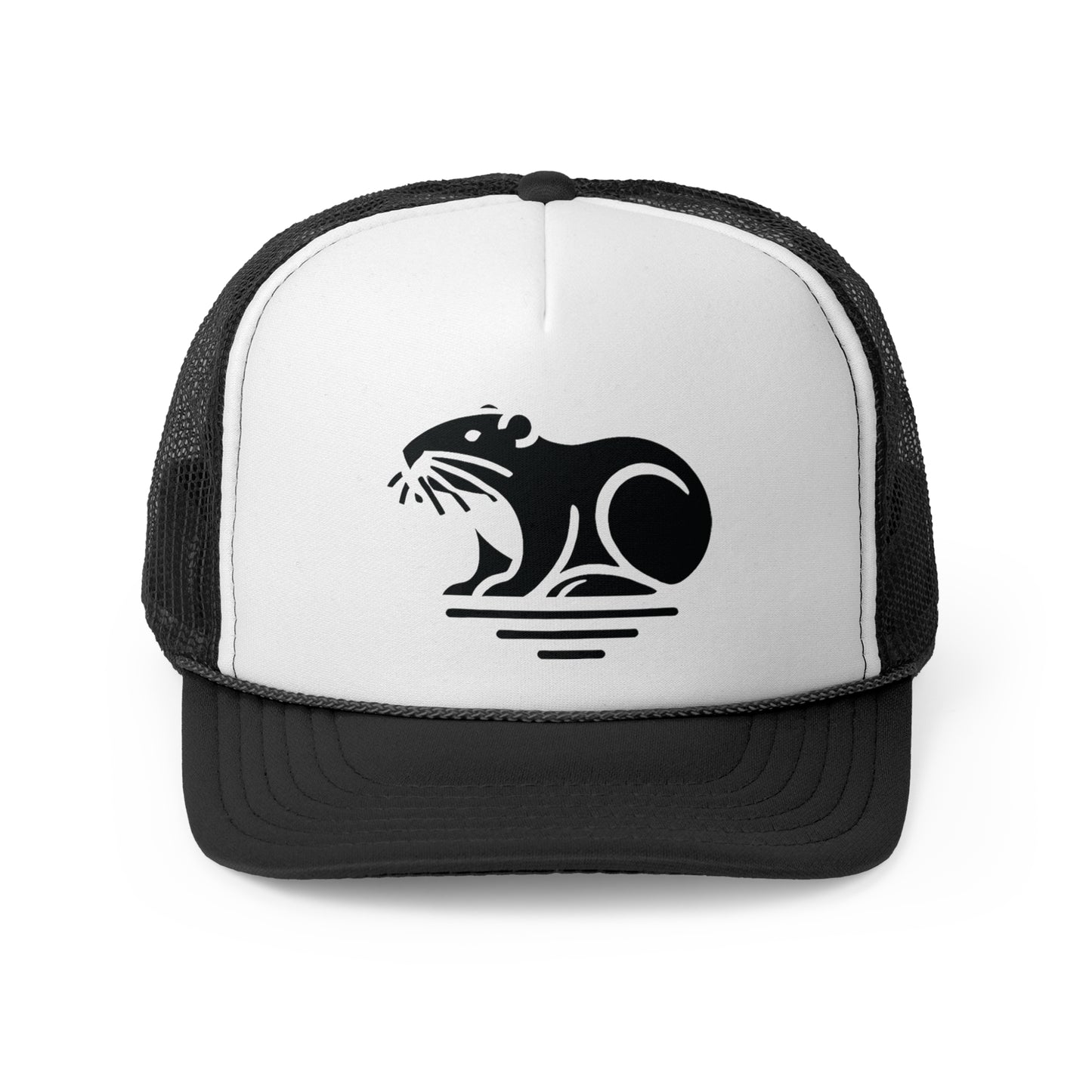 scandinavian minimalistic BEAVER Design Trucker Cap – Perfect for Outdoor Enthusiasts and Nature Lovers