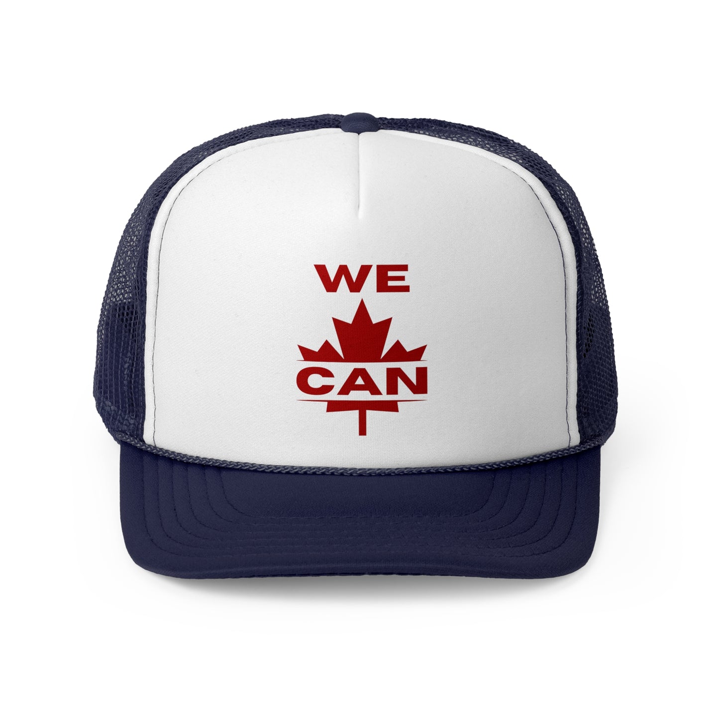 “We Can” Trucker Cap – Inspirational Maple Leaf Design for Outdoor Enthusiasts