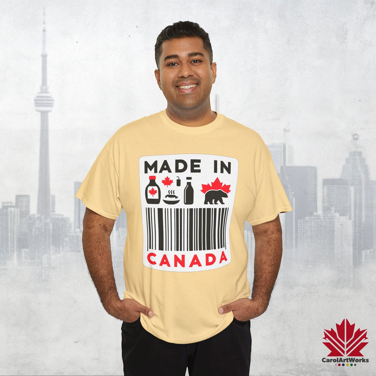 “Made in Canada” Unisex Cotton Tee – Canadian Pride T-Shirt
