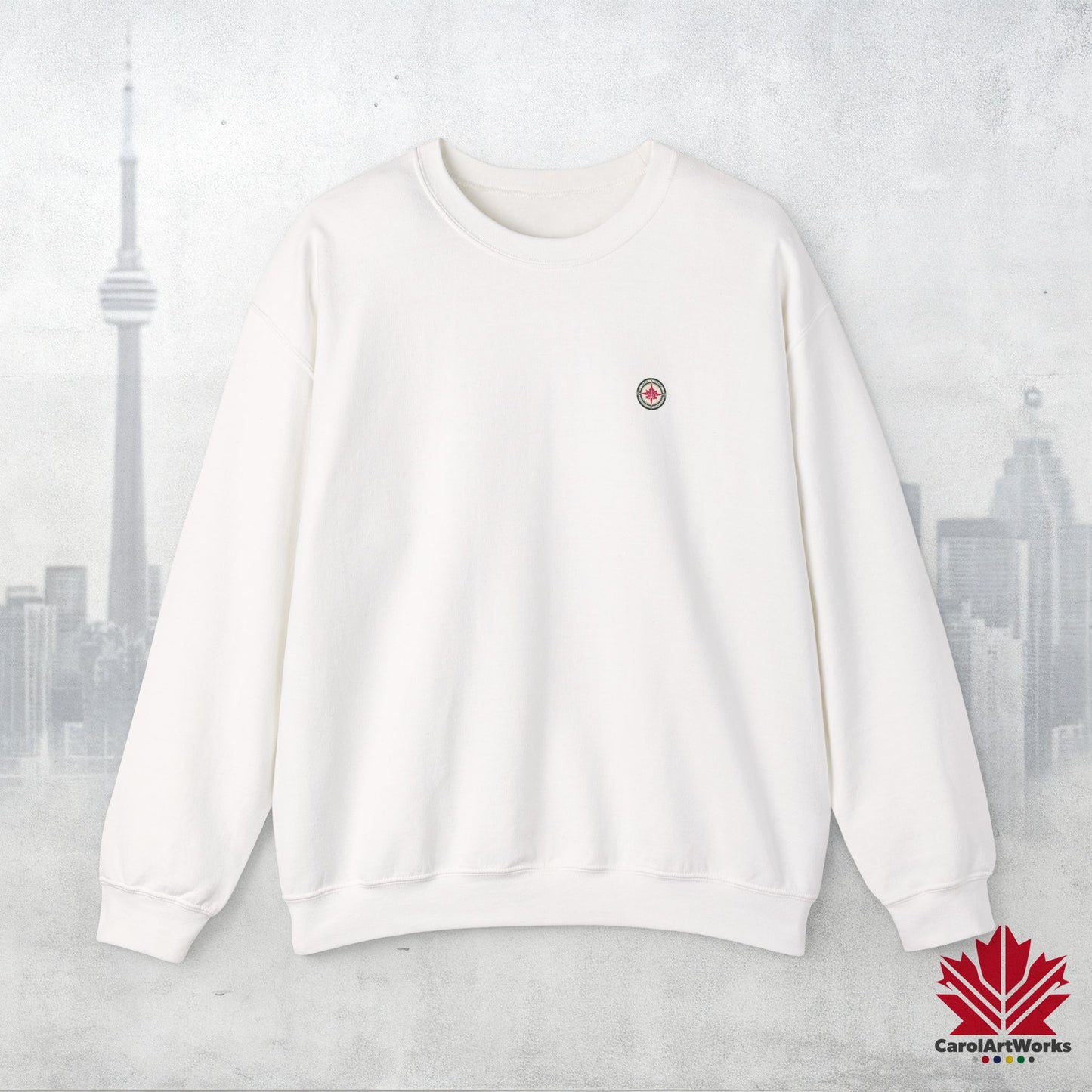 “North Strong” Compass Design Unisex Sweatshirt – Navigate Adventure with Canadian Pride