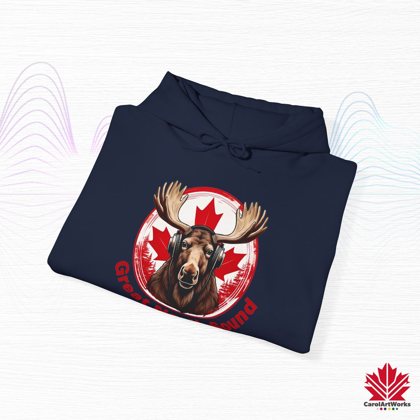 Sweat à capuche « Great North Sound » à l'ambiance canadienne chaleureuse