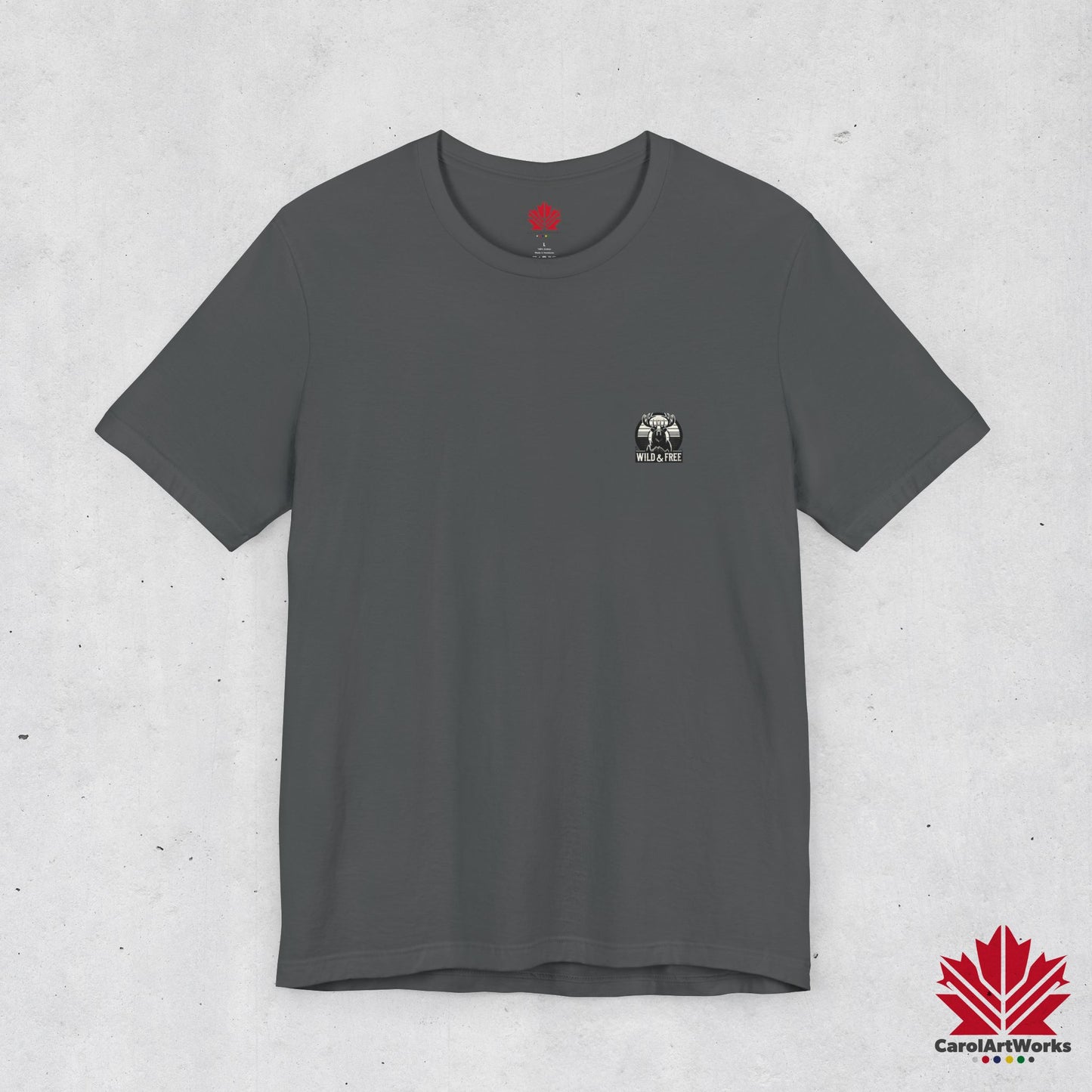 “Wild & Free” Unisex Short Sleeve Tee – Nature Inspired Graphic T-Shirt