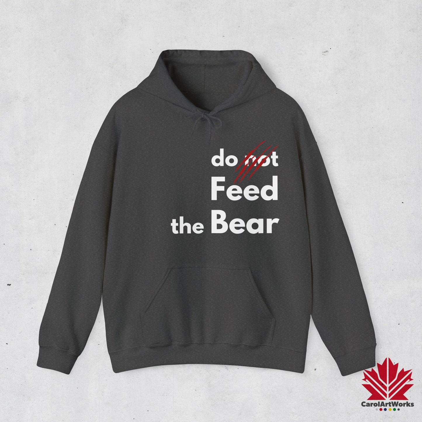 Funny “Do Not Feed the Bear” Unisex Hoodie – Perfect for Outdoor Lovers