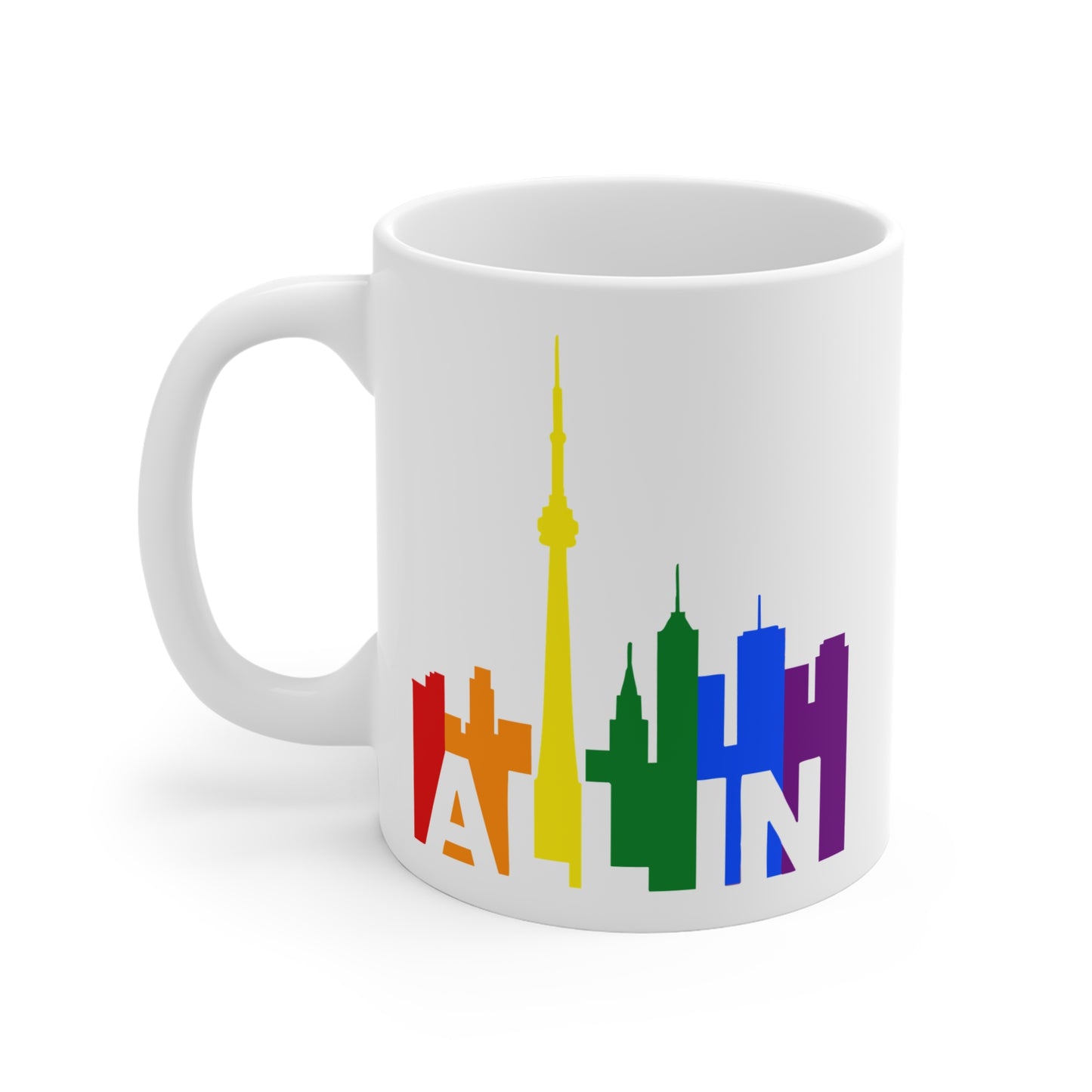 ALL IN – Tasse en céramique Pride – Affichez vos couleurs du 6ix