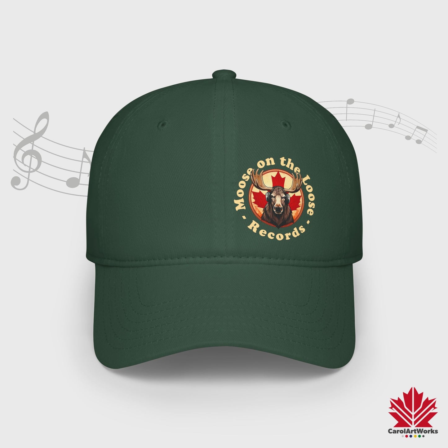 "Moose on the Loose Records" Baseball Cap - Perfect Gift for Music Lovers