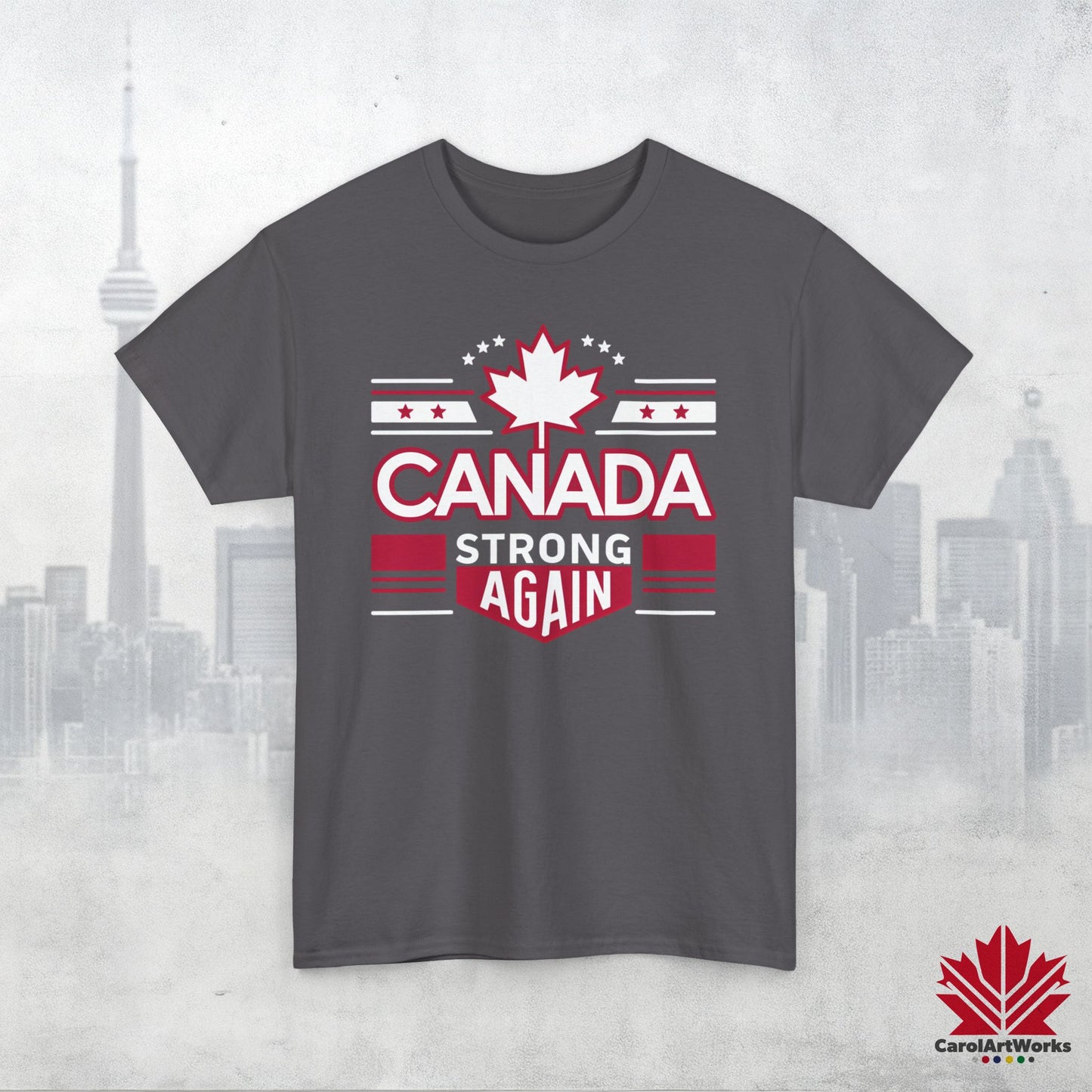 “Canada Strong Again” Unisex Cotton Tee – Comfortable Casual Wear
