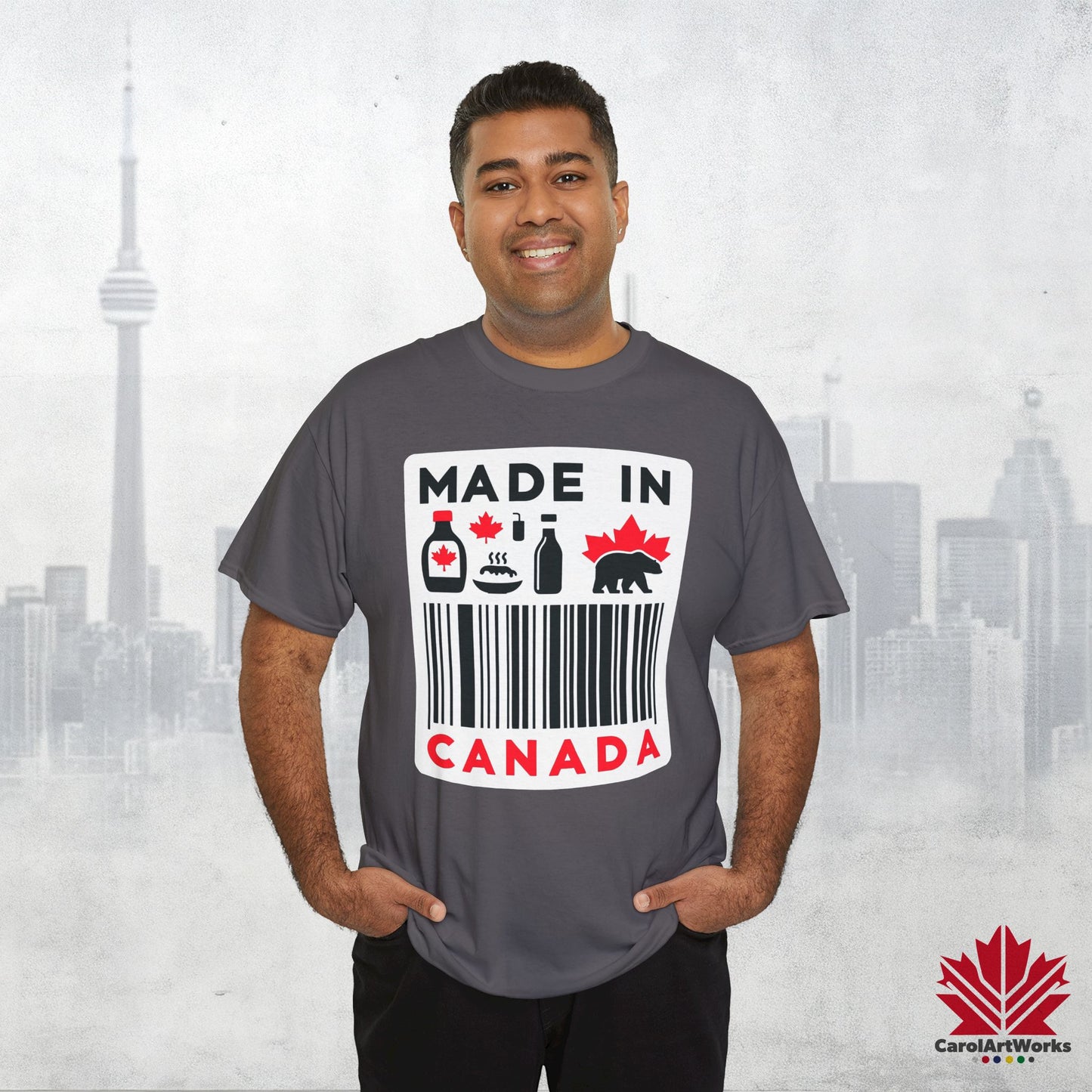 “Made in Canada” Unisex Cotton Tee – Canadian Pride T-Shirt