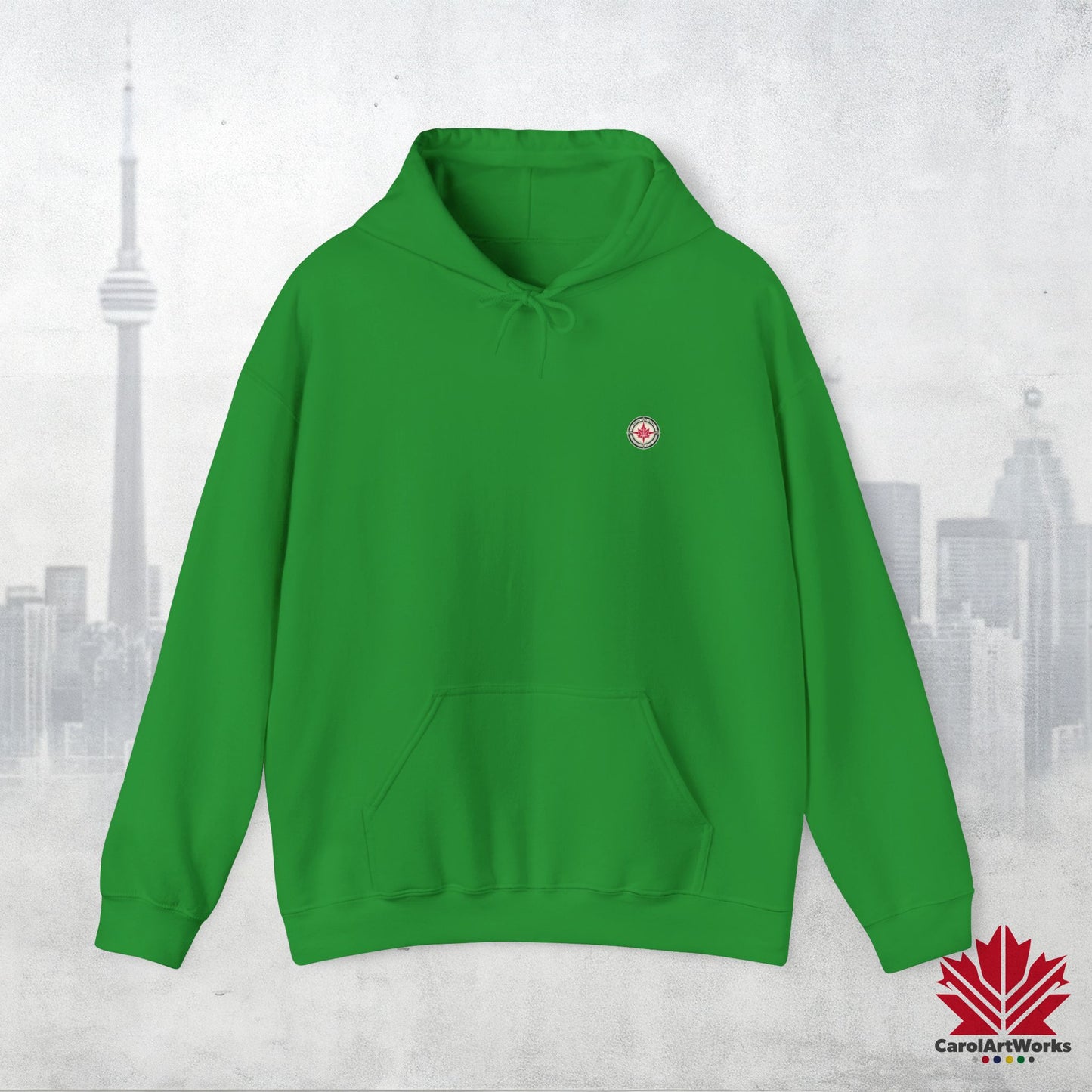 “North Strong” Compass Design Unisex Hoodie – Navigate Adventure with Canadian Pride