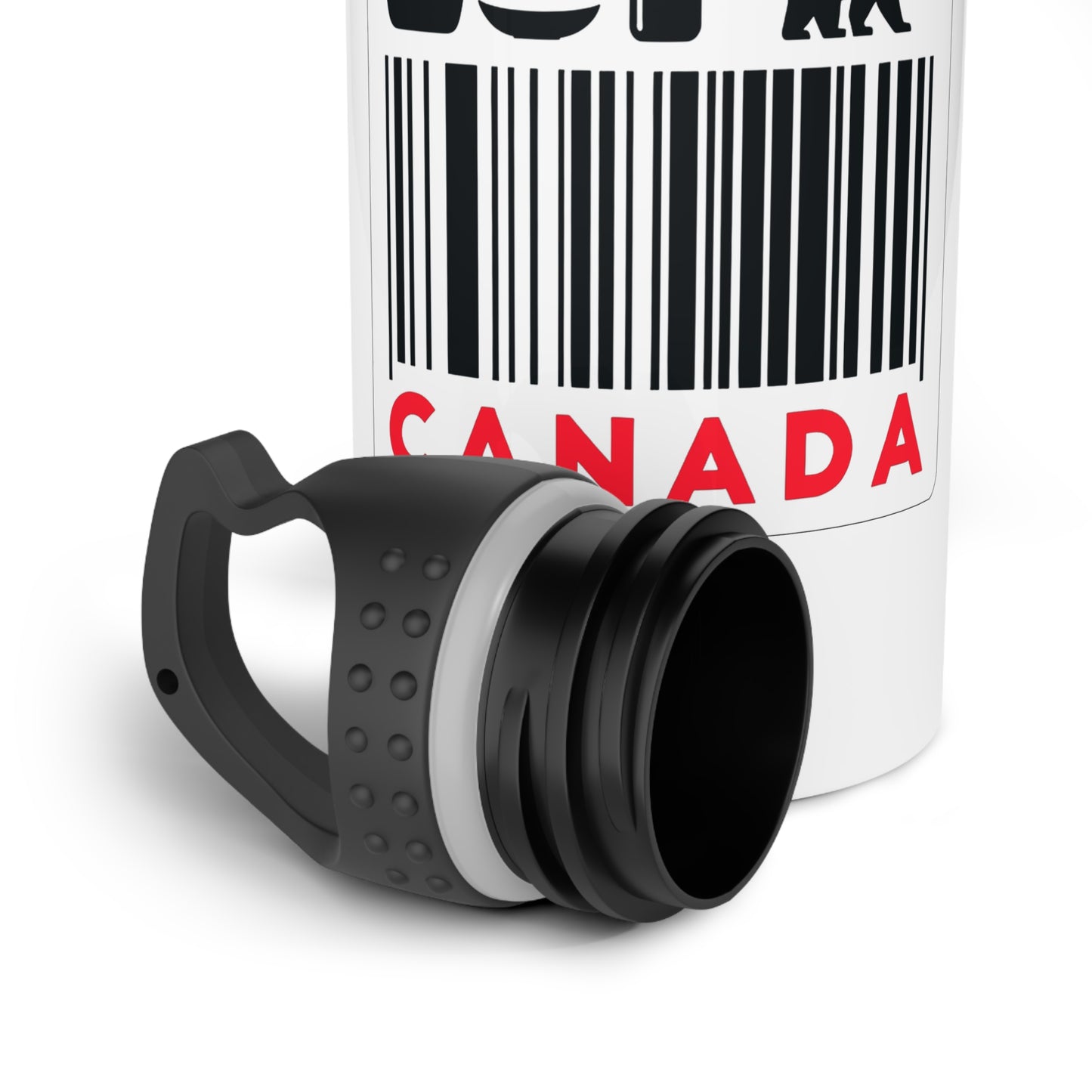 Bouteille d'eau en acier inoxydable « Fabriquée au Canada » – Design fabriqué au Canada