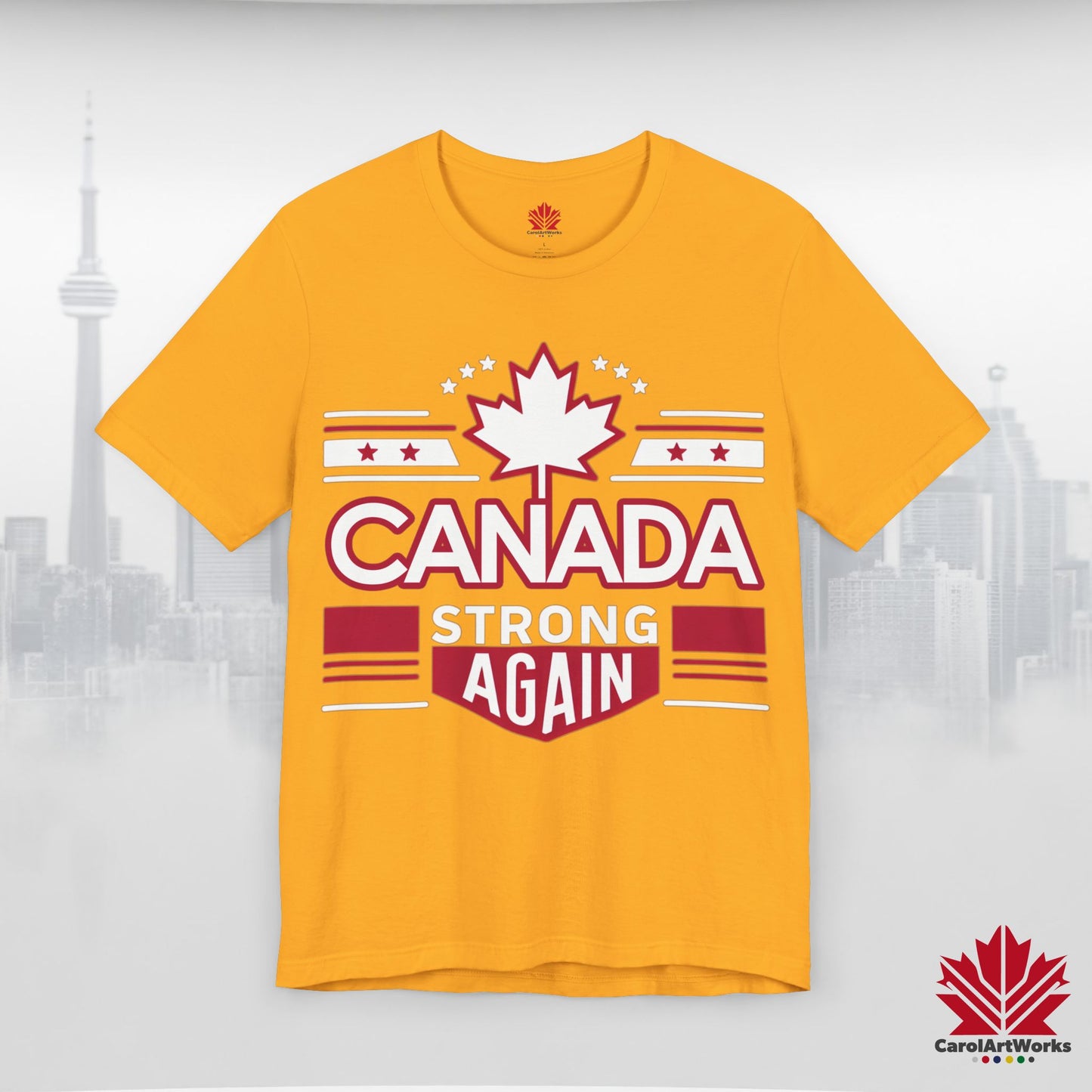 “Canada Strong Again” Unisex Short Sleeve Tee – Comfortable Casual Wear