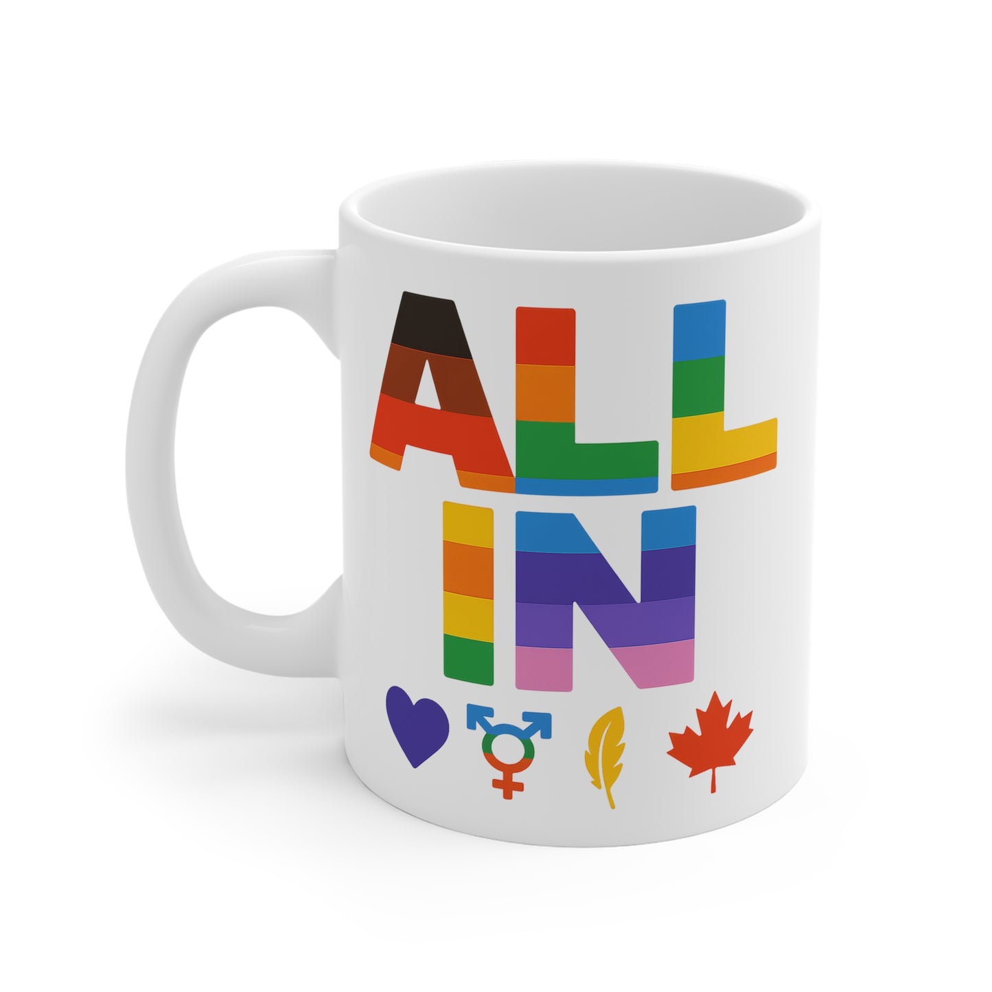 Cœur. Voix. Fierté. - Tasse en céramique Pride – Affichez vos couleurs depuis le 6ix