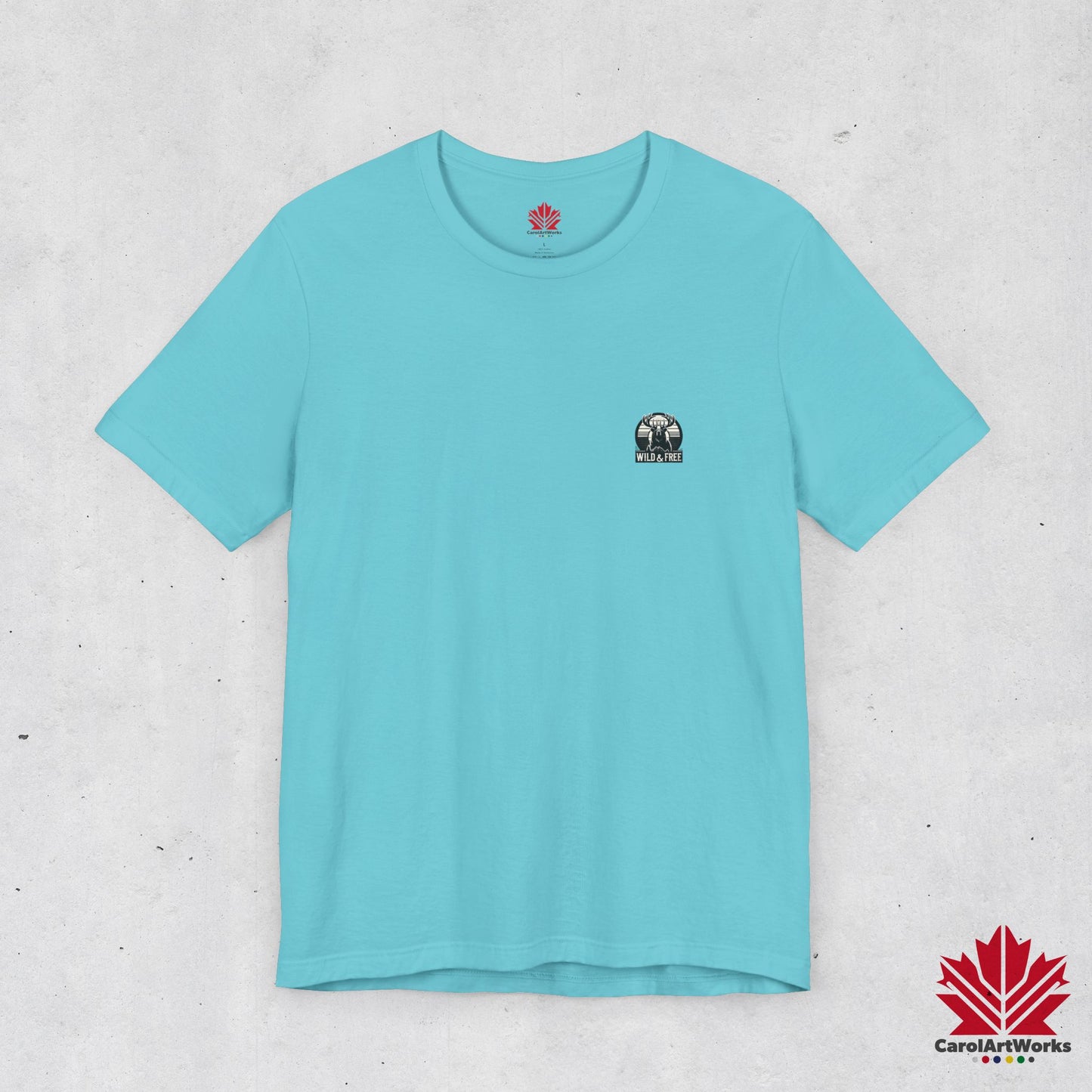 “Wild & Free” Unisex Short Sleeve Tee – Nature Inspired Graphic T-Shirt