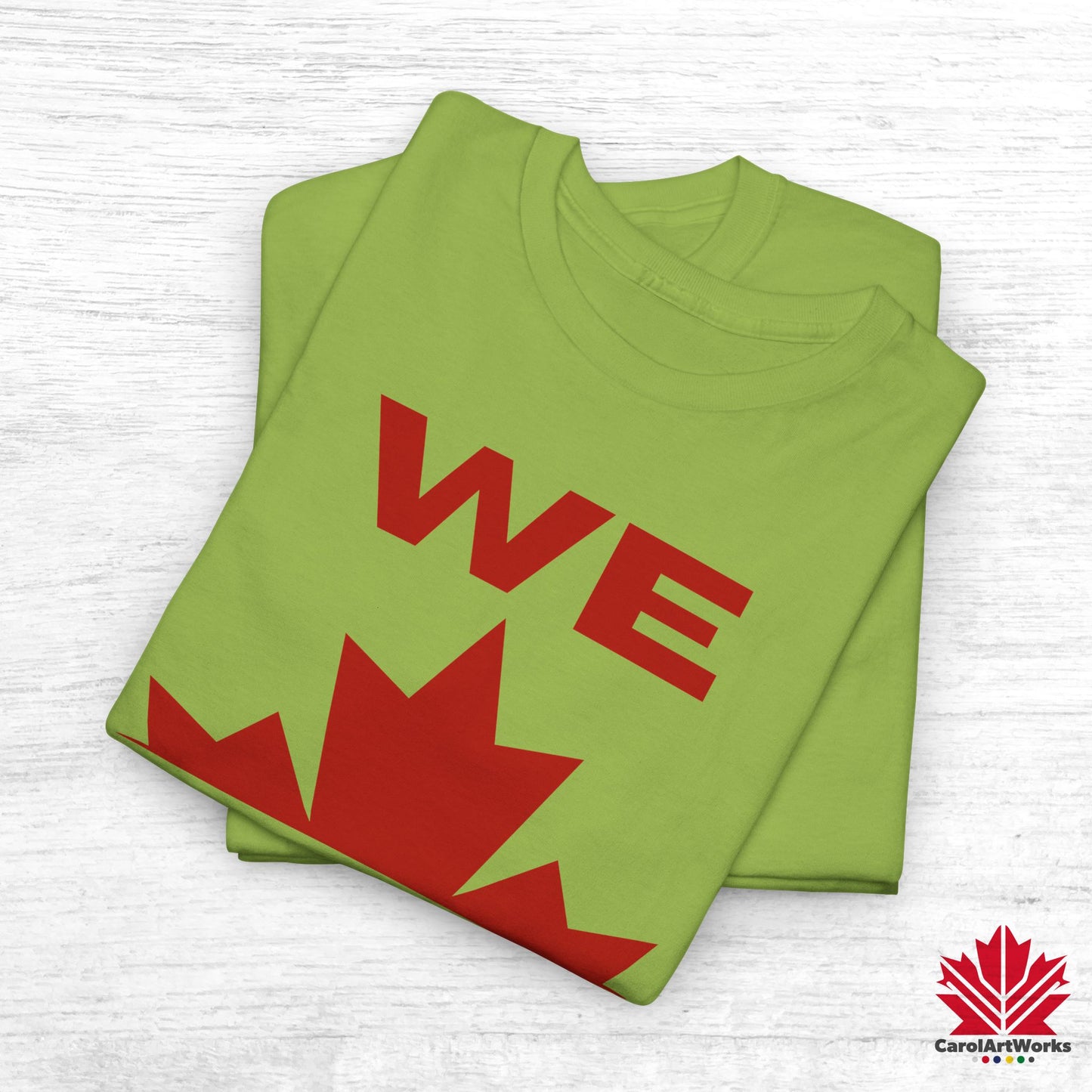 “WE CAN” with Maple Leaf Unisex Cotton Tee – Casual Comfort for Every Occasion