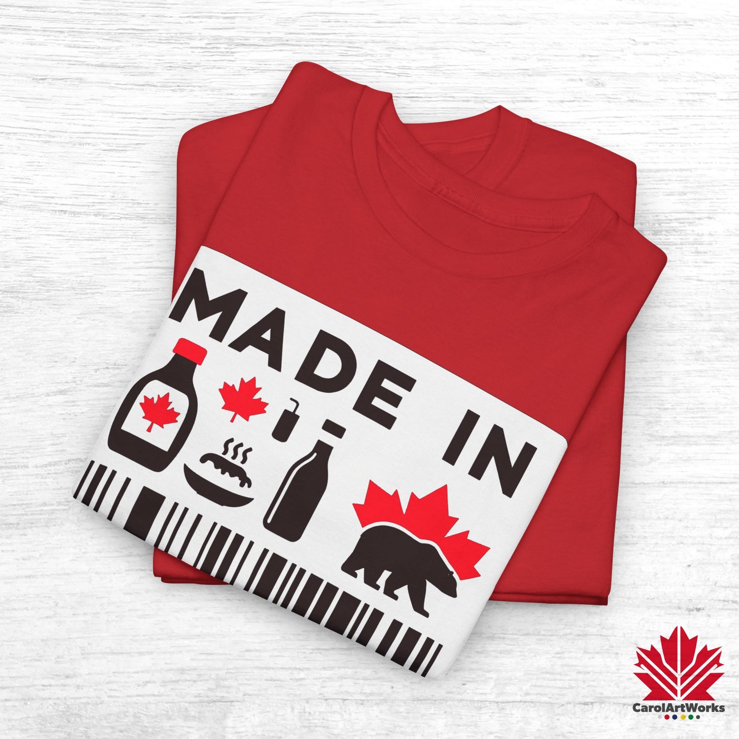 “Made in Canada” Unisex Cotton Tee – Canadian Pride T-Shirt
