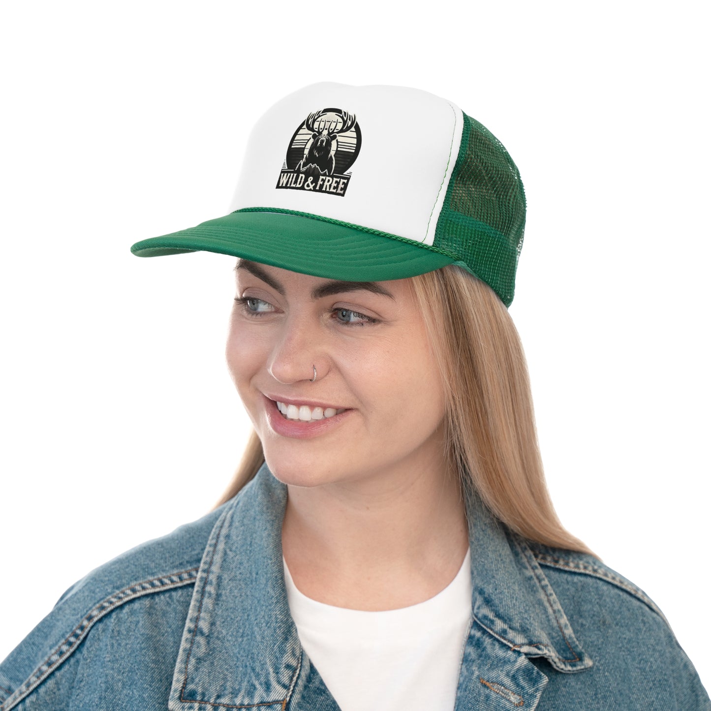 "Wild & Free" Trucker Cap for Outdoor Enthusiasts