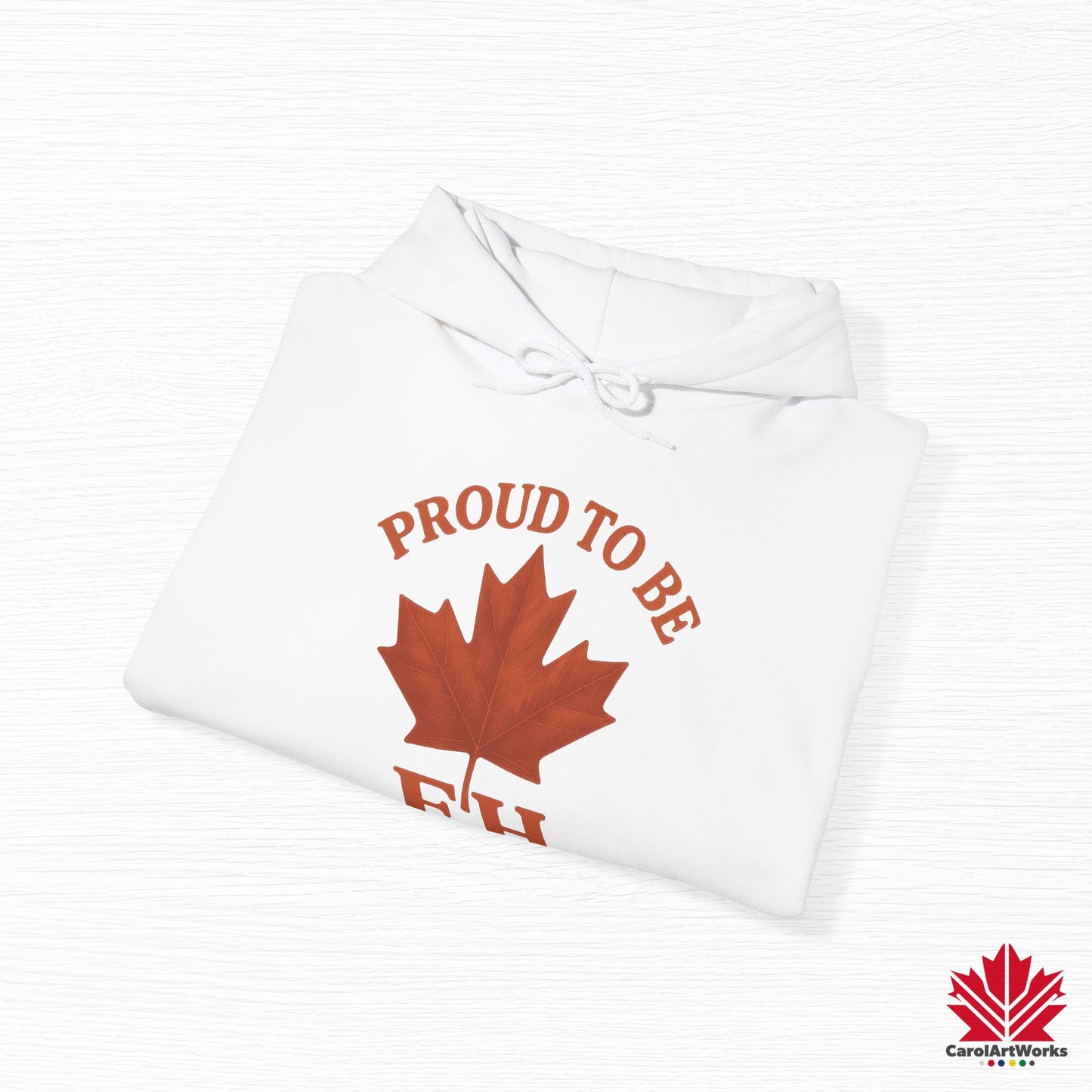 Fier d'être EH – Sweat à capuche confortable avec Maple Attitude