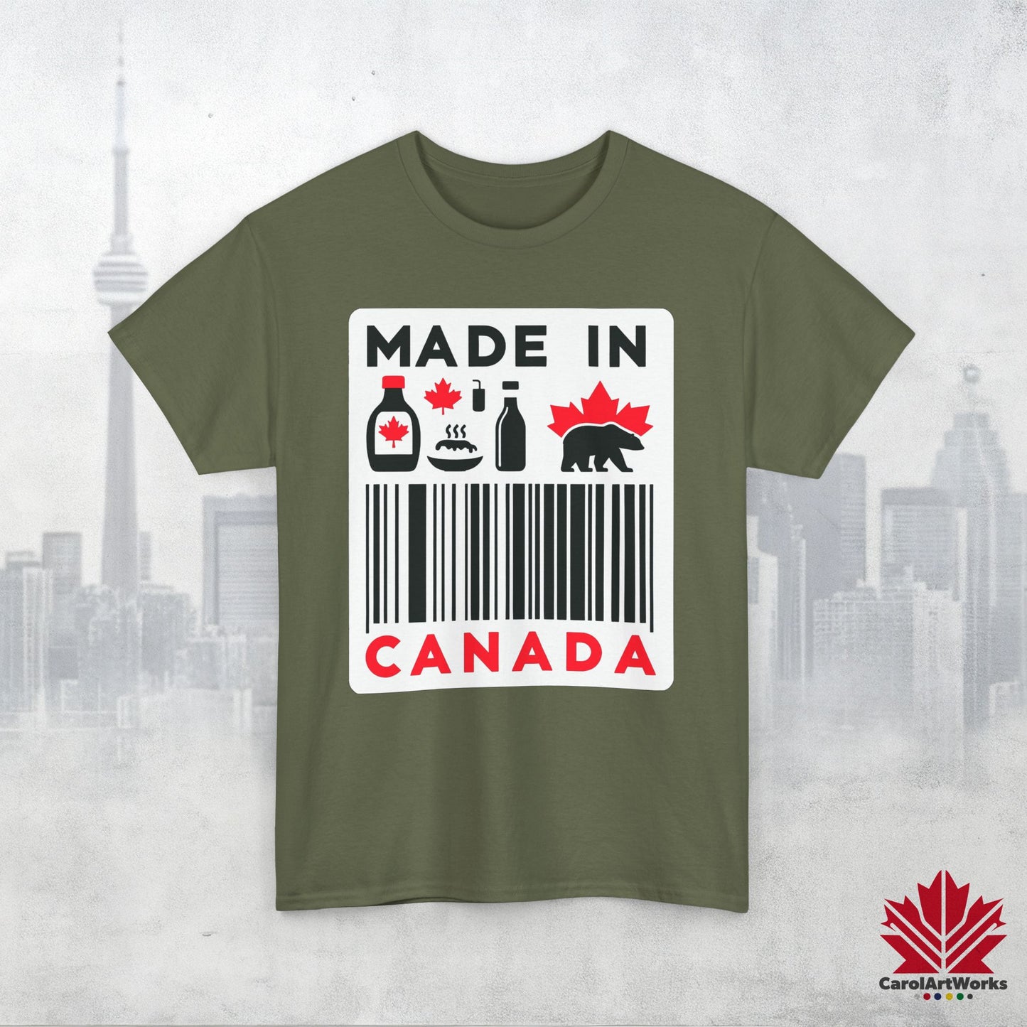 “Made in Canada” Unisex Cotton Tee – Canadian Pride T-Shirt