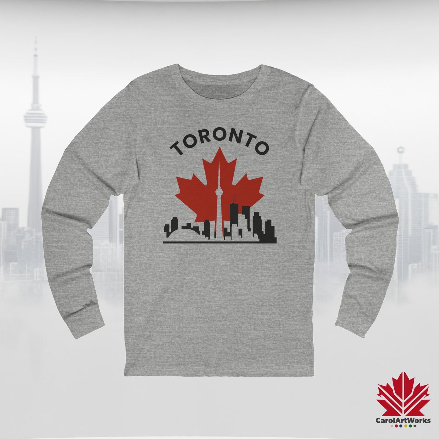 T-shirt à manches longues Toronto Leafline pour les journées fraîches en ville