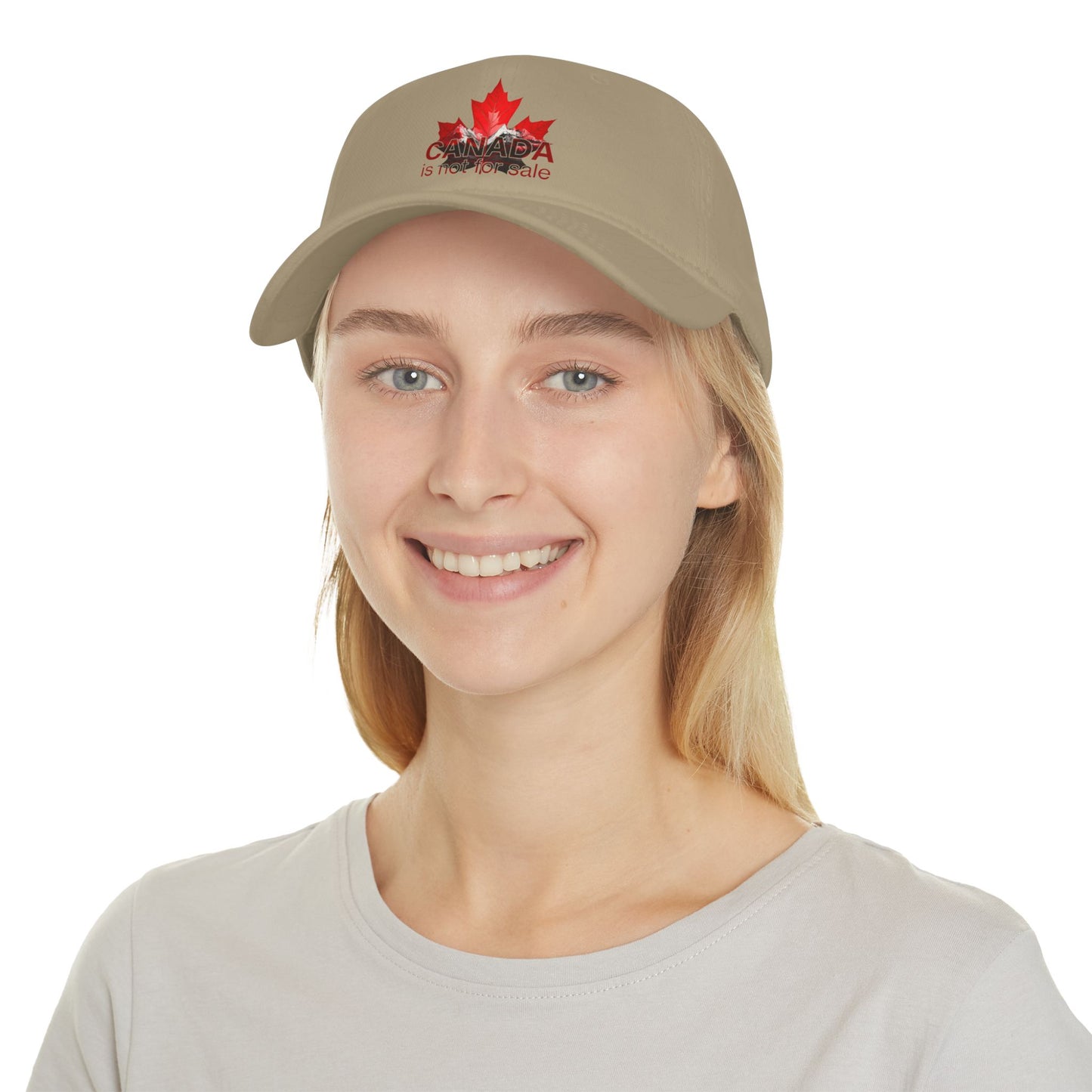 Casquette de baseball « Le Canada n'est pas à vendre » – Feuille d'érable rouge et montagnes, chapeau canadien