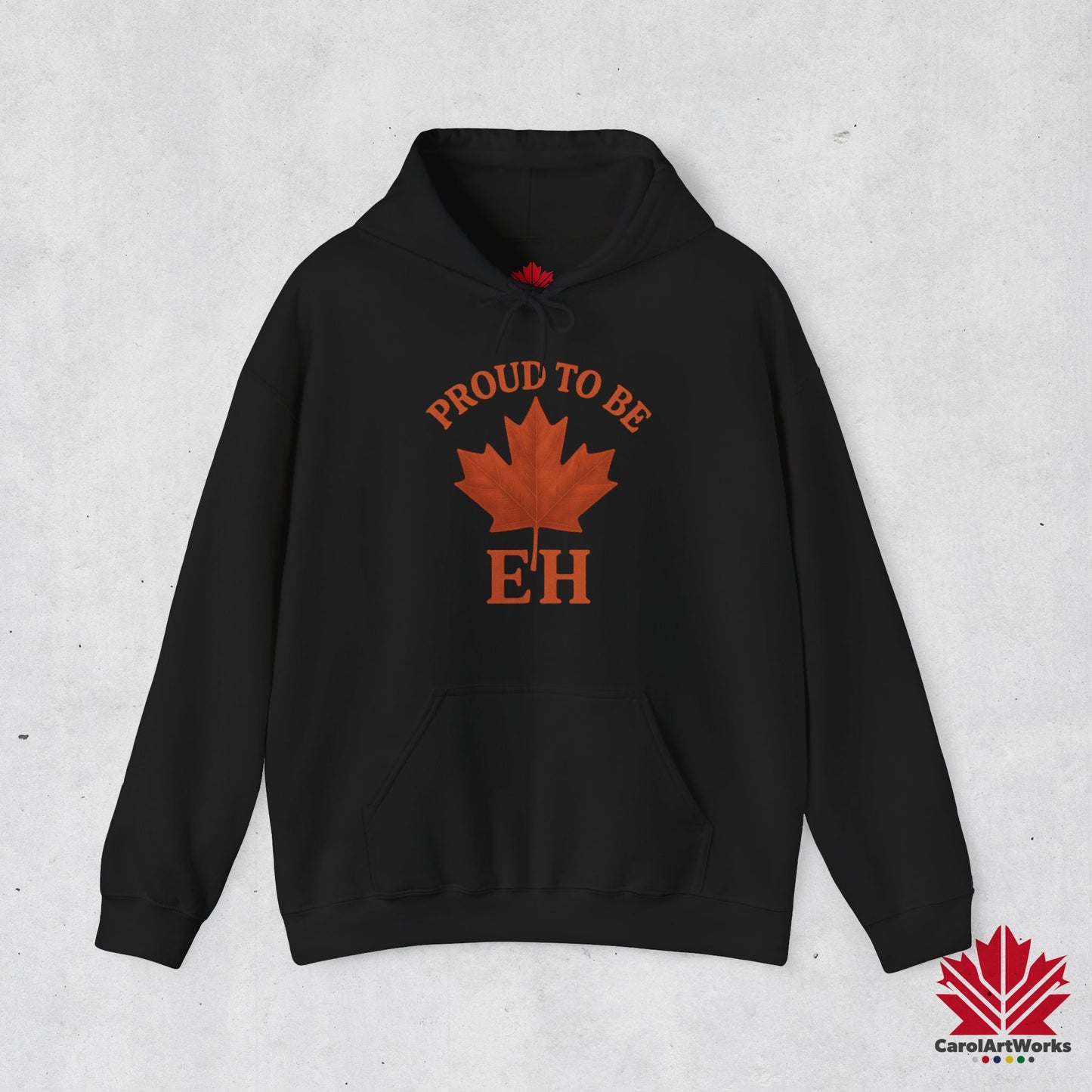 Fier d'être EH – Sweat à capuche confortable avec Maple Attitude