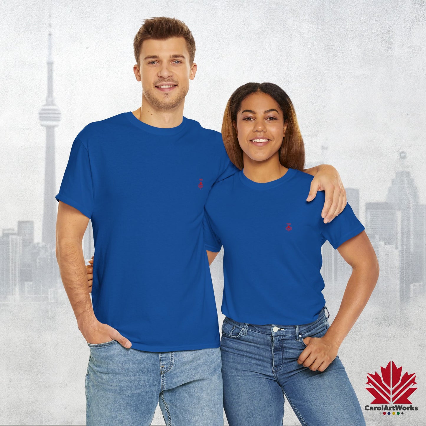 “WE CAN” with Maple Leaf Unisex Cotton Tee – Casual Comfort for Every Occasion