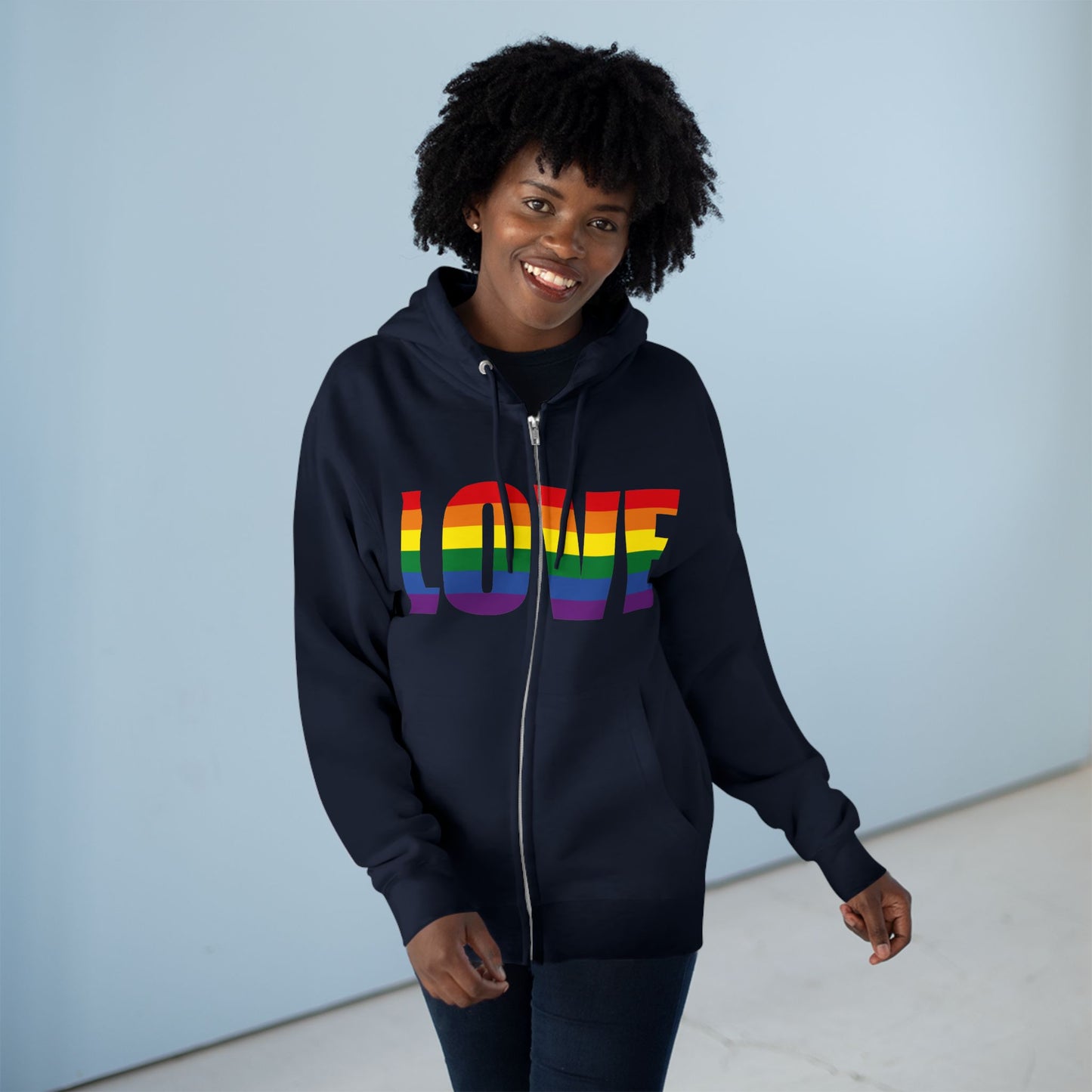 LOVE - Soft Zip Hoodie for Cool Days