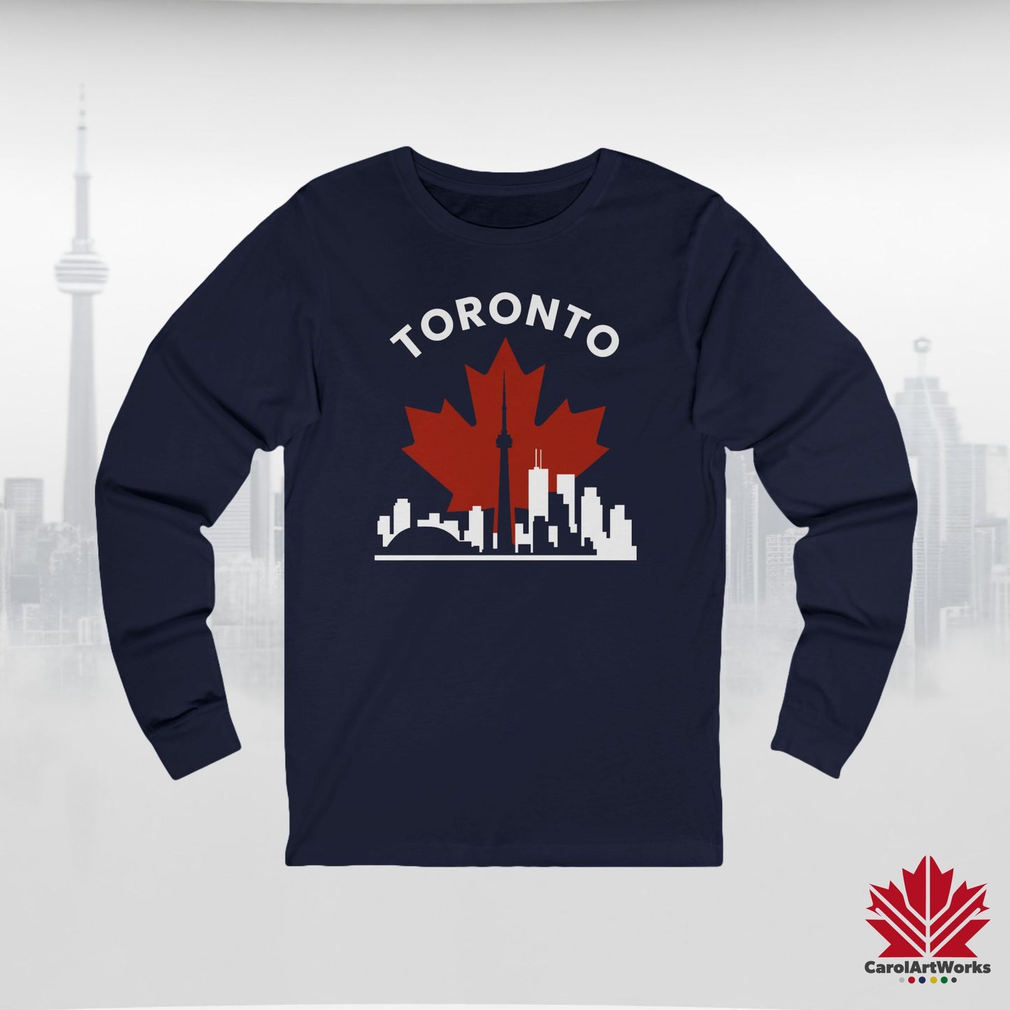 T-shirt à manches longues Toronto Leafline pour les journées fraîches en ville