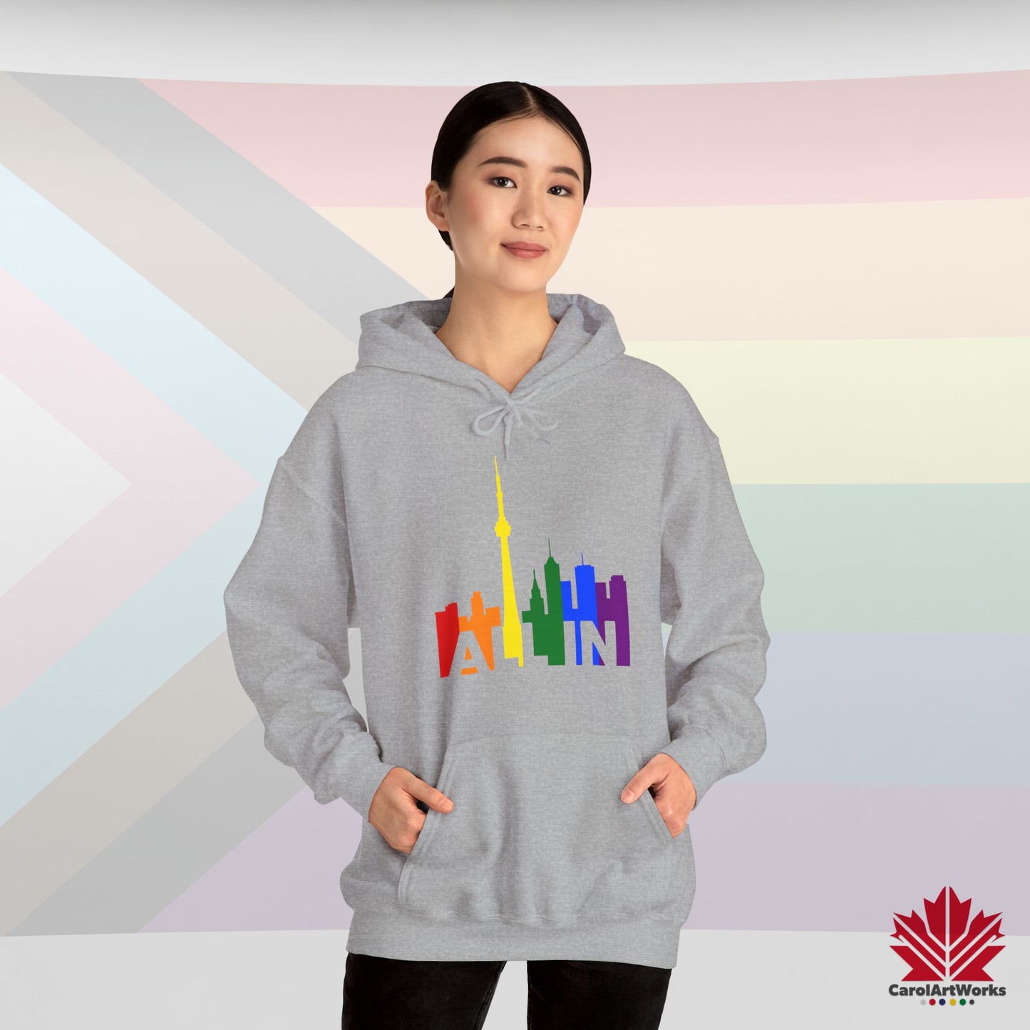 ALL IN - Sweat à capuche Pride chaud et confortable