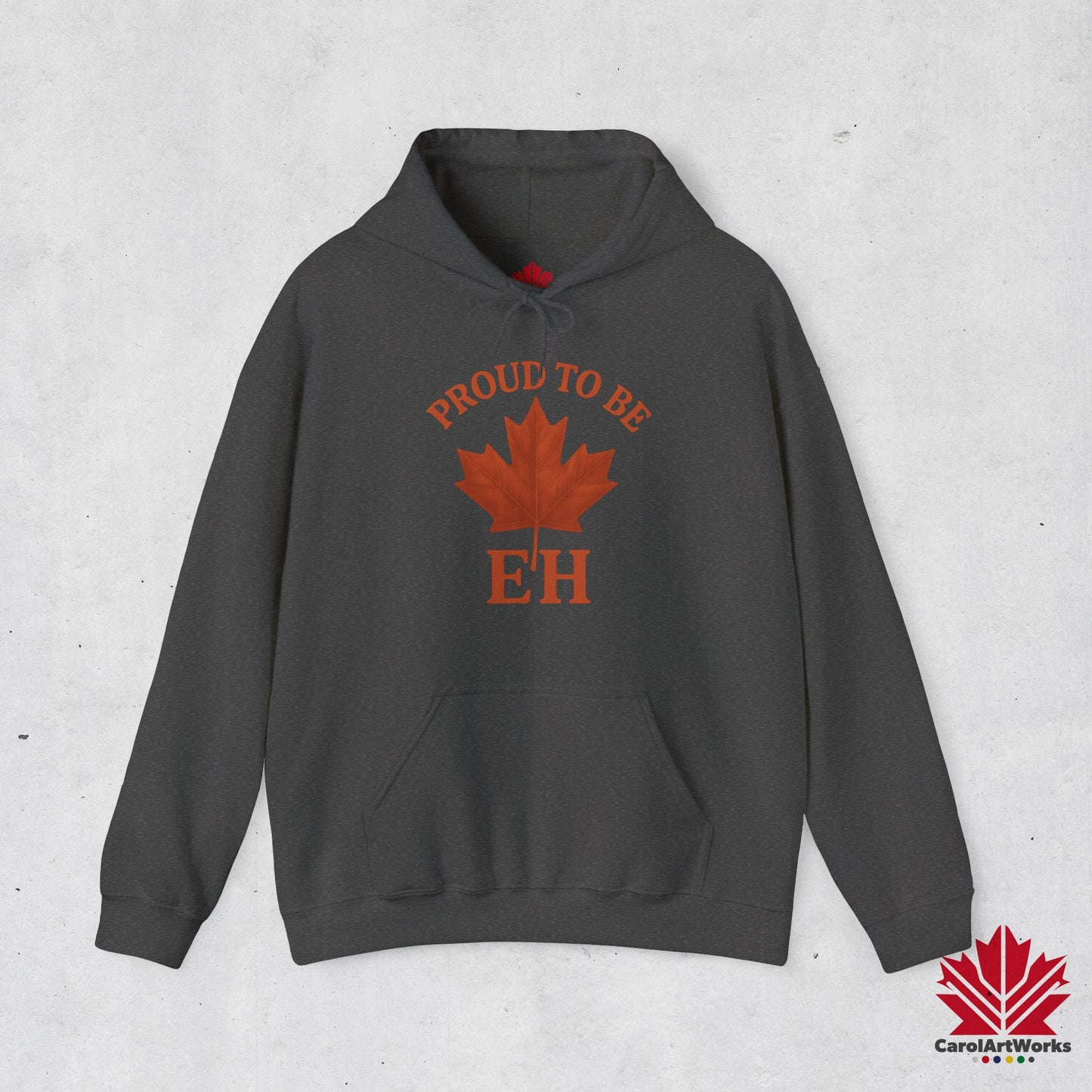 Fier d'être EH – Sweat à capuche confortable avec Maple Attitude