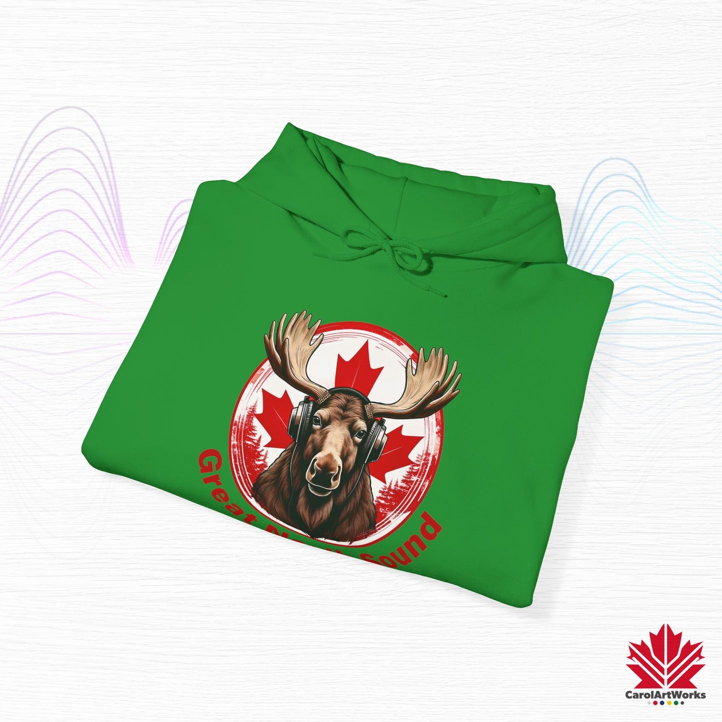 Sweat à capuche « Great North Sound » à l'ambiance canadienne chaleureuse