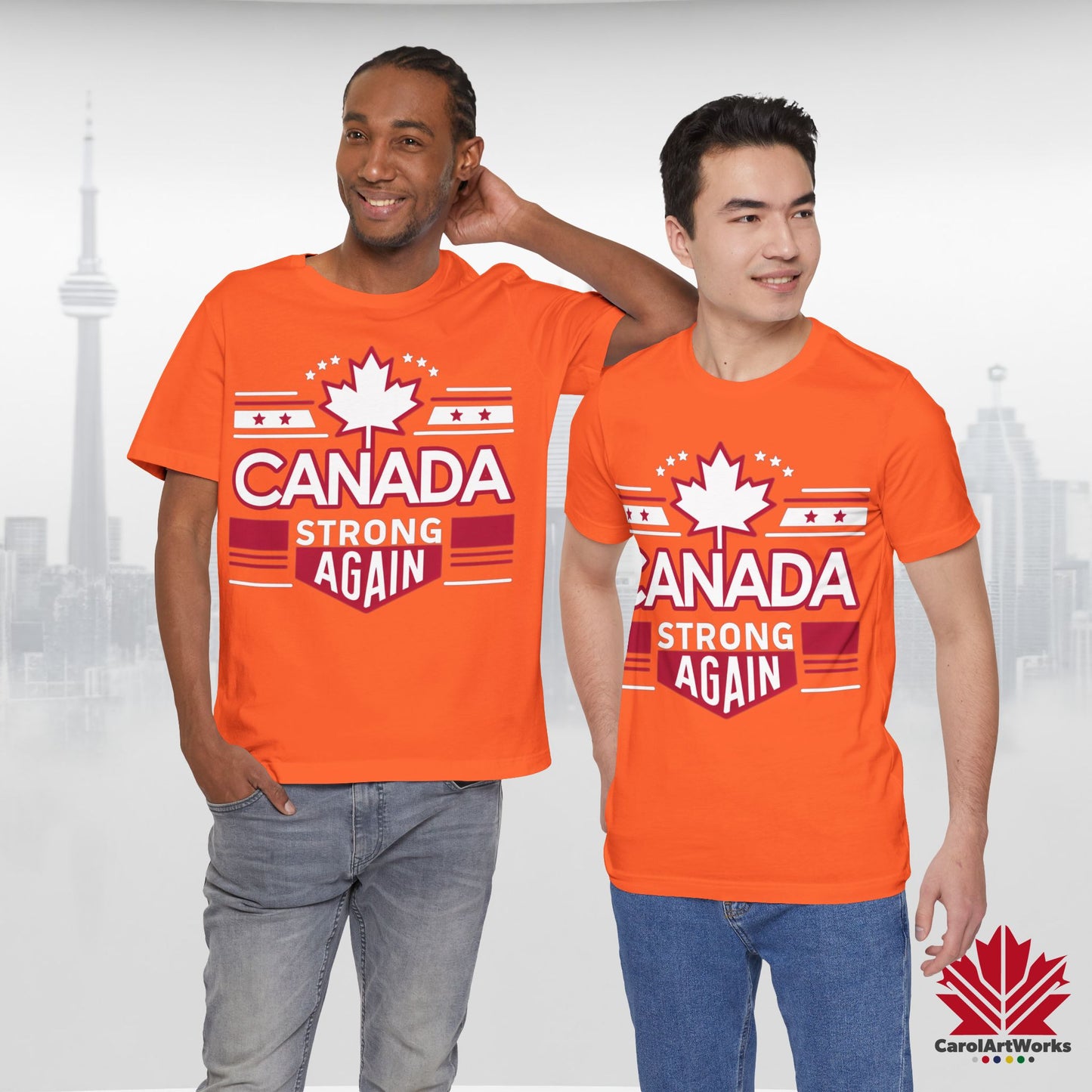 “Canada Strong Again” Unisex Short Sleeve Tee – Comfortable Casual Wear