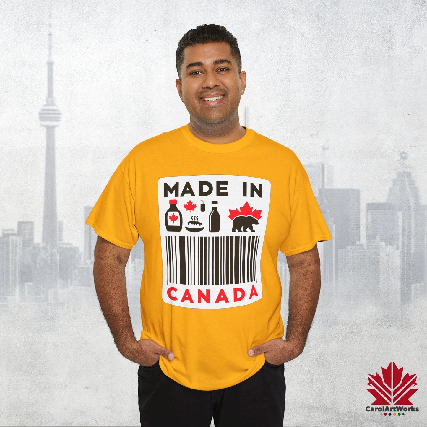 “Made in Canada” Unisex Cotton Tee – Canadian Pride T-Shirt