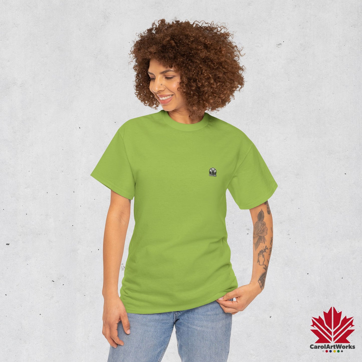 “Wild & Free” Unisex Cotton Tee – Nature Inspired Graphic T-Shirt