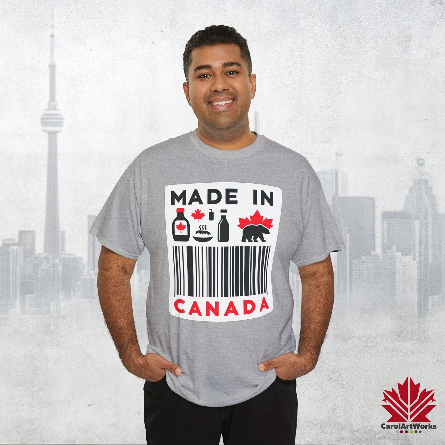 “Made in Canada” Unisex Cotton Tee – Canadian Pride T-Shirt