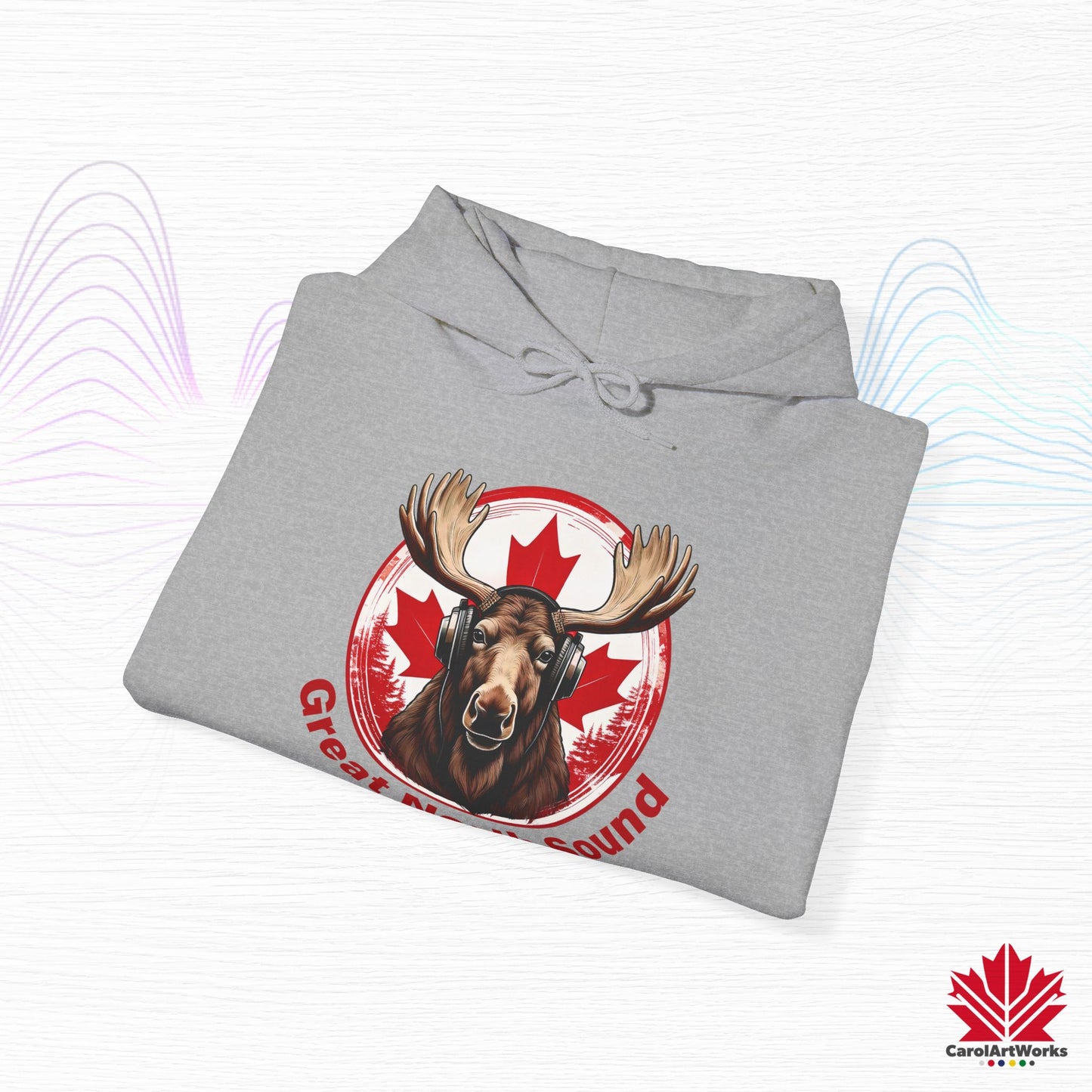 Sweat à capuche « Great North Sound » à l'ambiance canadienne chaleureuse