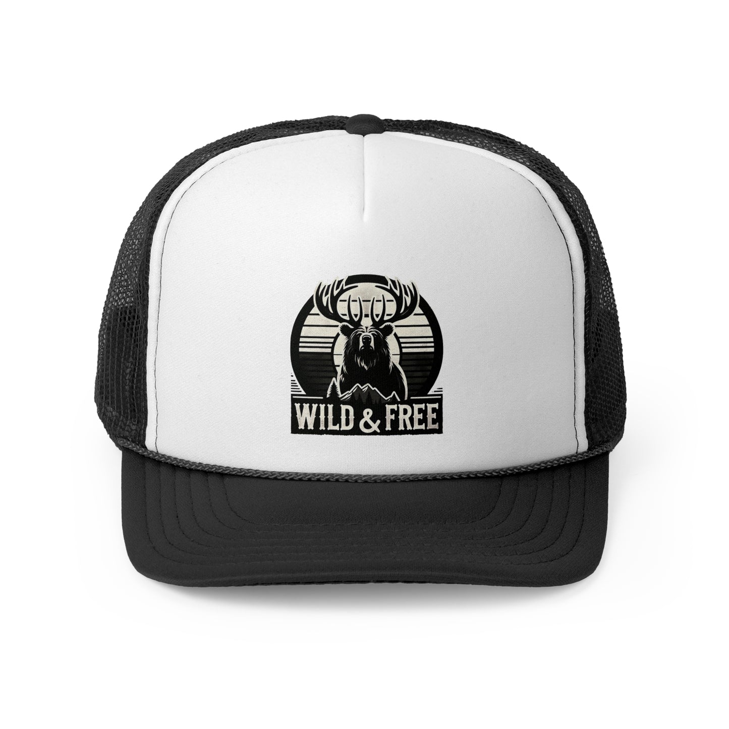 "Wild & Free" Trucker Cap for Outdoor Enthusiasts