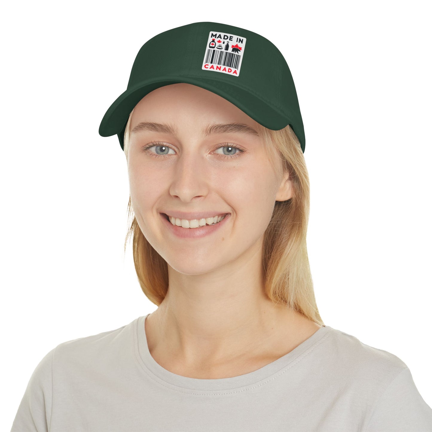 Casquette de baseball à profil bas « Fabriquée au Canada » – Chapeau ajustable