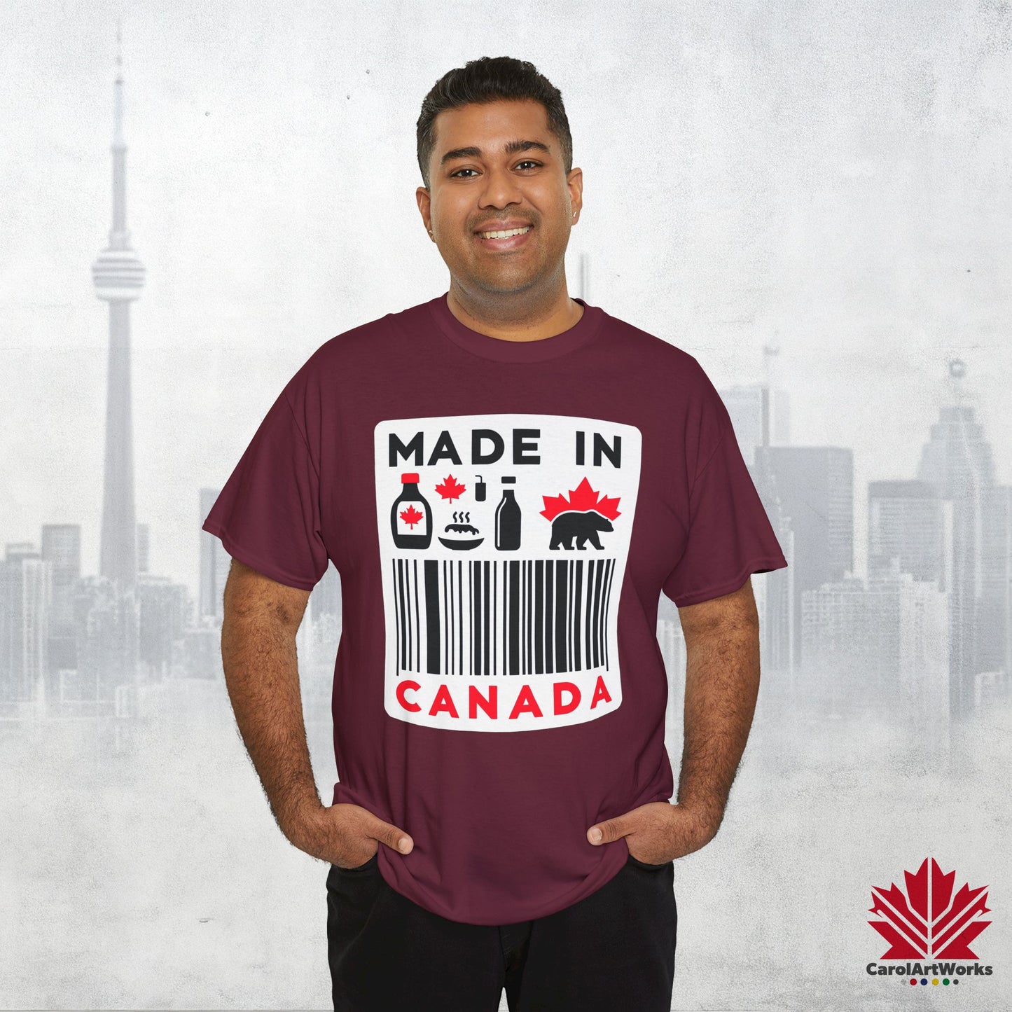“Made in Canada” Unisex Cotton Tee – Canadian Pride T-Shirt