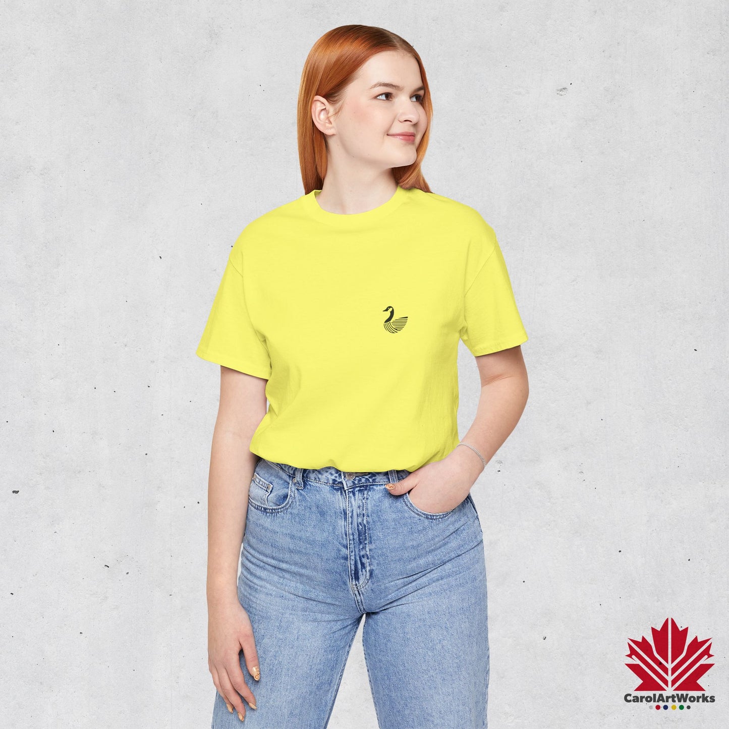 scandinavian minimalistic CANADA GOOSE Design Unisex Short Sleeve Tee - Soft and Comfortable, Perfect for Everyday Wear and Nature Lovers