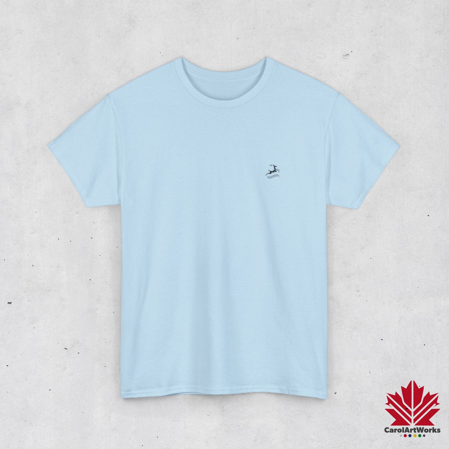 scandinavian minimalistic DEER Design Unisex Cotton Tee – Casual Stylish Comfort