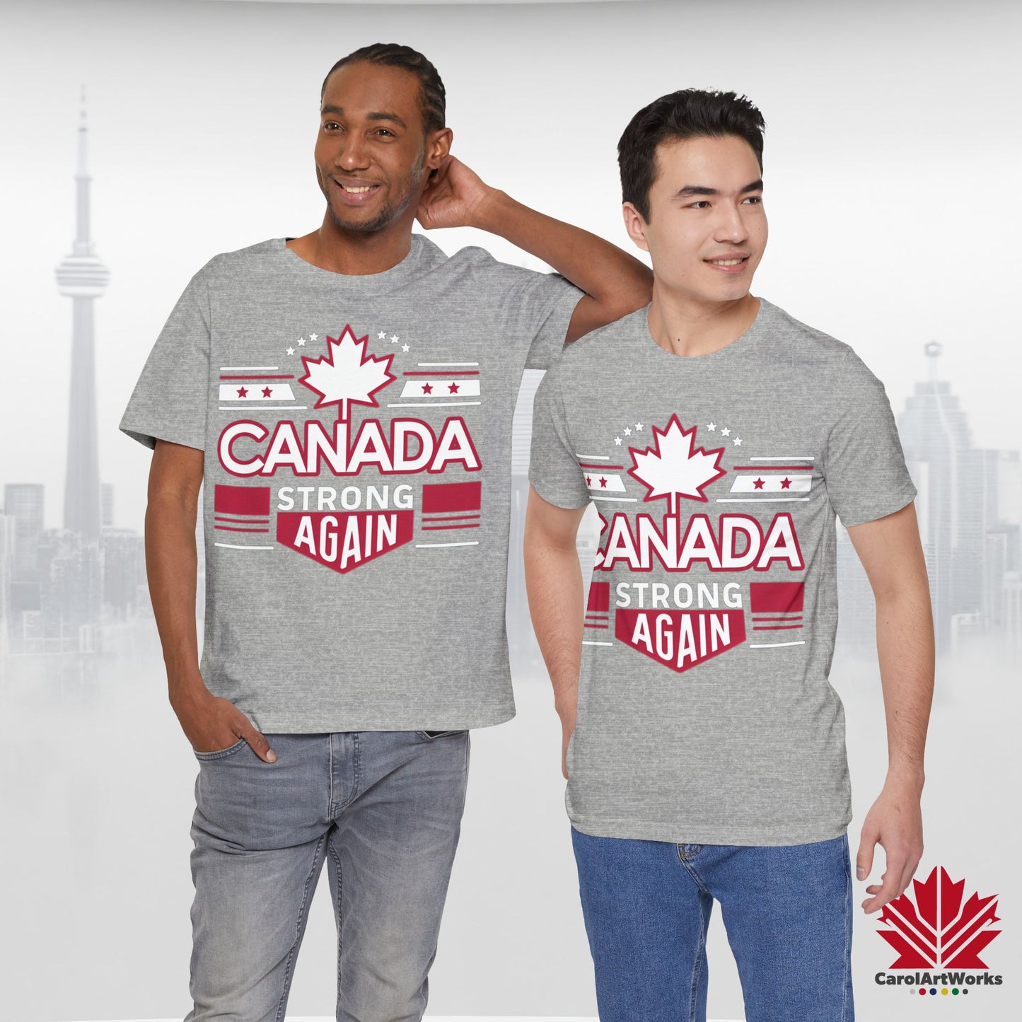 “Canada Strong Again” Unisex Short Sleeve Tee – Comfortable Casual Wear