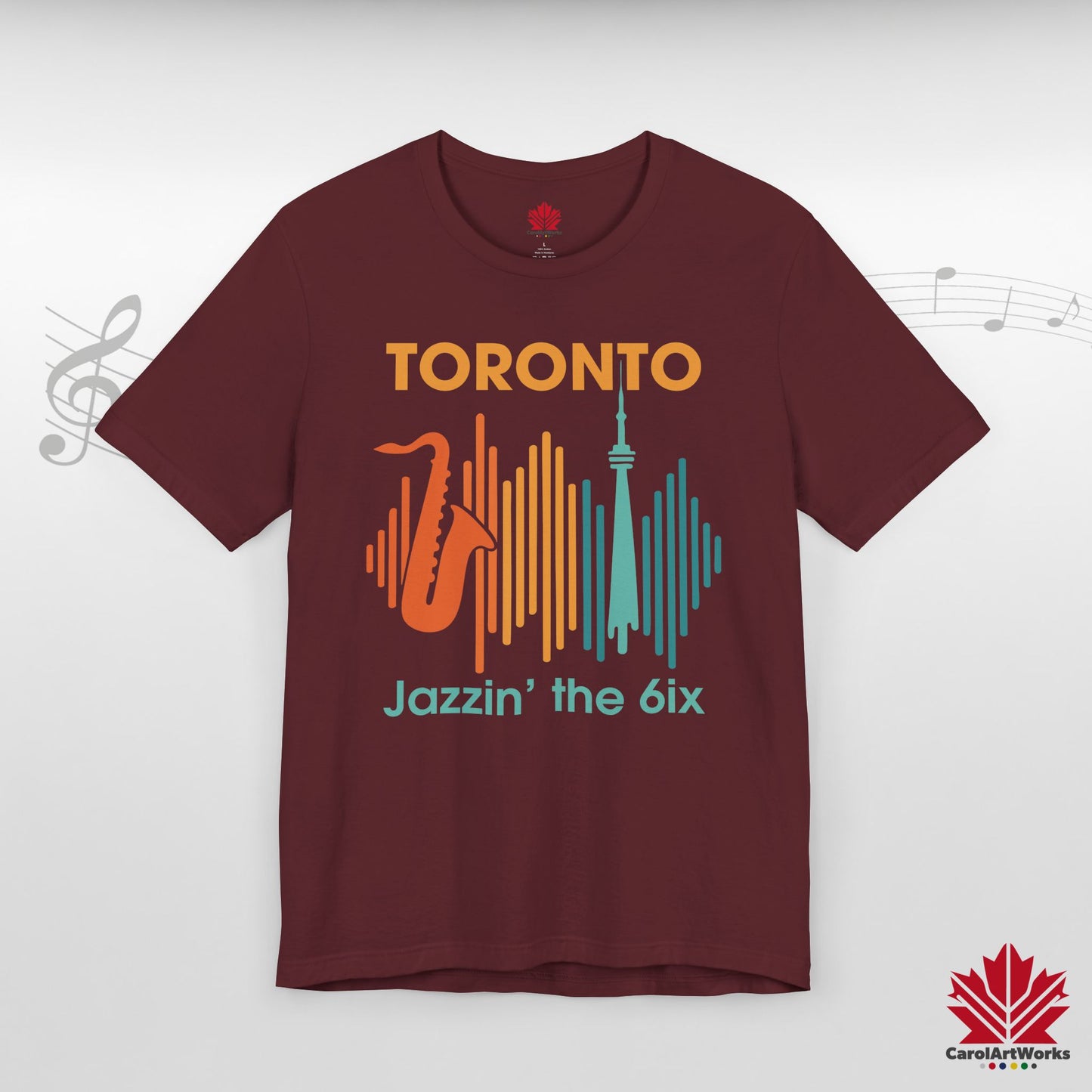 Toronto Jazzin' the 6ix – T-shirt haut de gamme pour un rythme urbain fluide