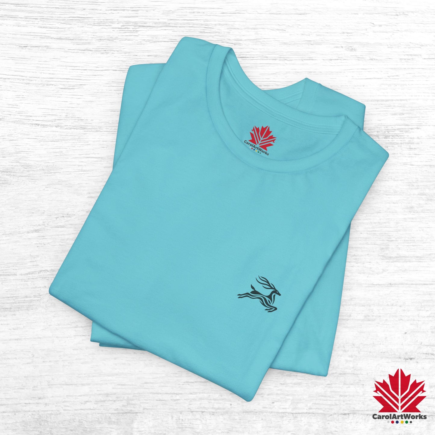 scandinavian minimalistic DEER Design Unisex Short Sleeve Tee - Soft and Comfortable, Perfect for Everyday Wear and Nature Lovers
