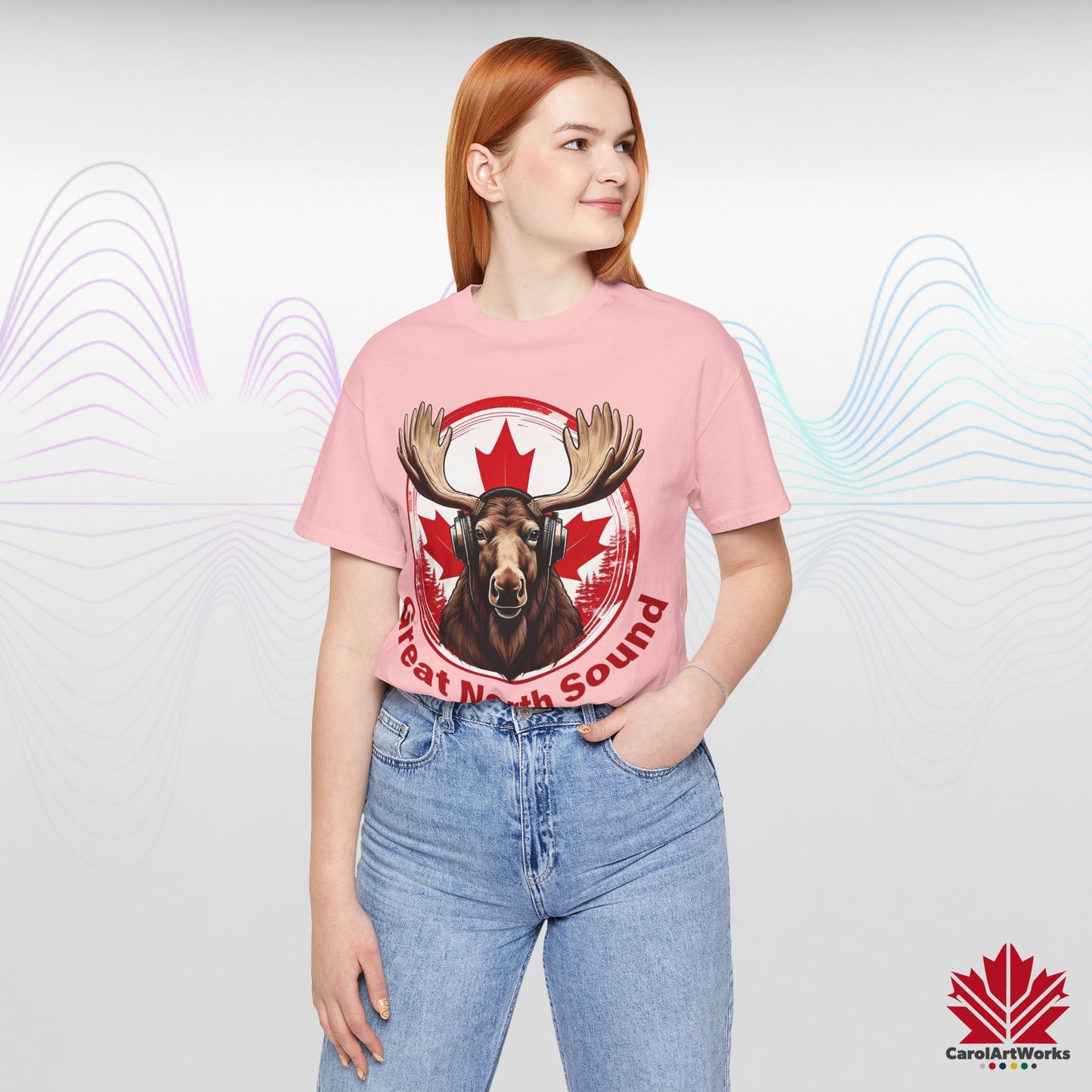 "Great North Sound" True North Sound Unisex Short Sleeve Tee - Maple Beats and Style