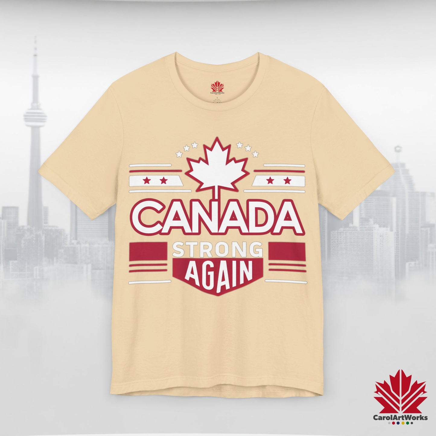 “Canada Strong Again” Unisex Short Sleeve Tee – Comfortable Casual Wear