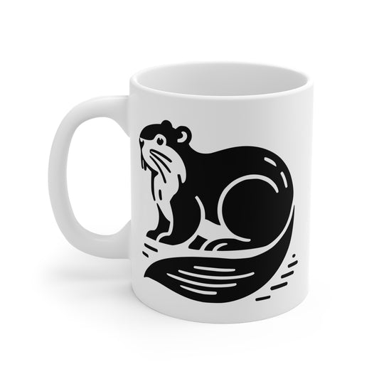 scandinavian minimalistic BEAVER - Ceramic Mugs (11oz\15oz\20oz)