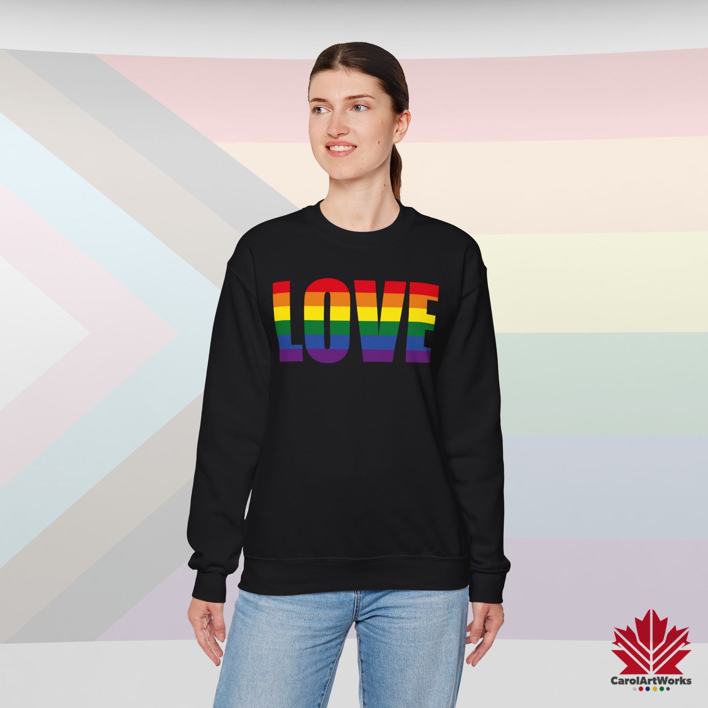 LOVE - Pride Toronto Crewneck Sweatshirt – Unisex Fit – Cozy & Bold