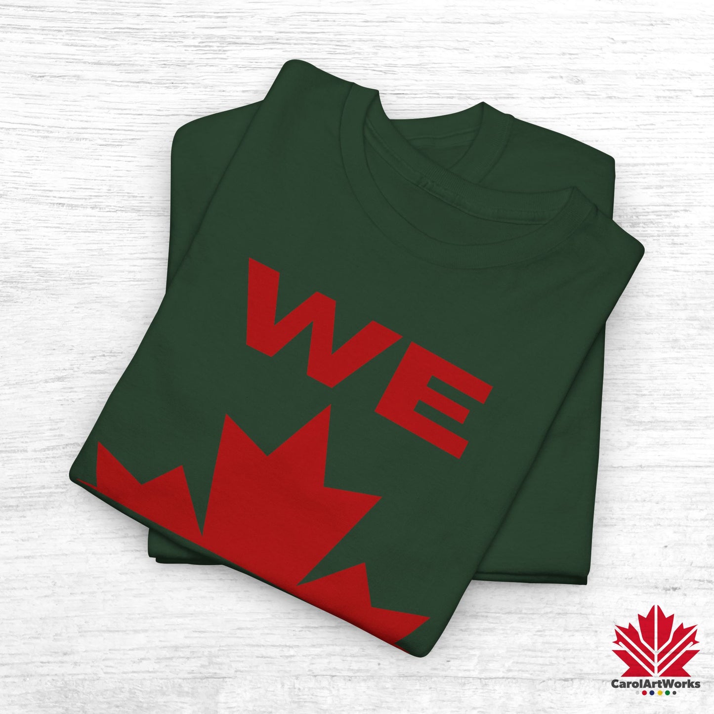 “WE CAN” with Maple Leaf Unisex Cotton Tee – Casual Comfort for Every Occasion